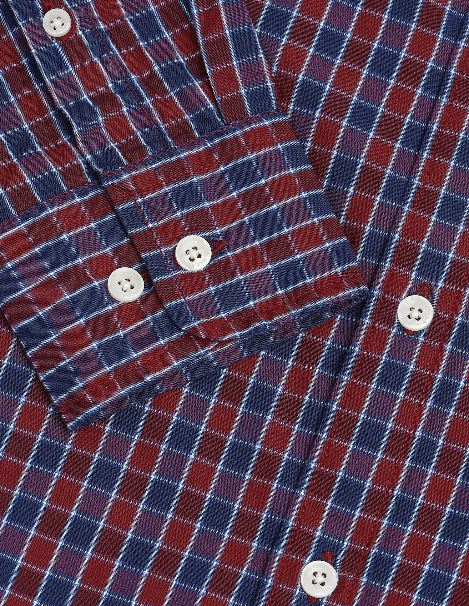 Buffalo Checked Regular Fit Shirt Red - U.S. Polo Assn. India | Large