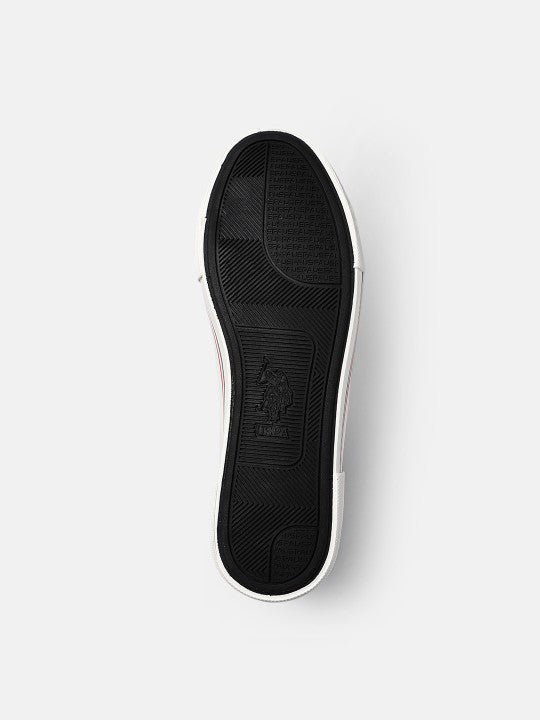 Men Vlair 2.0 Canvas Mid Top Casual Shoes Black - U.S. POLO ASSN. | Large