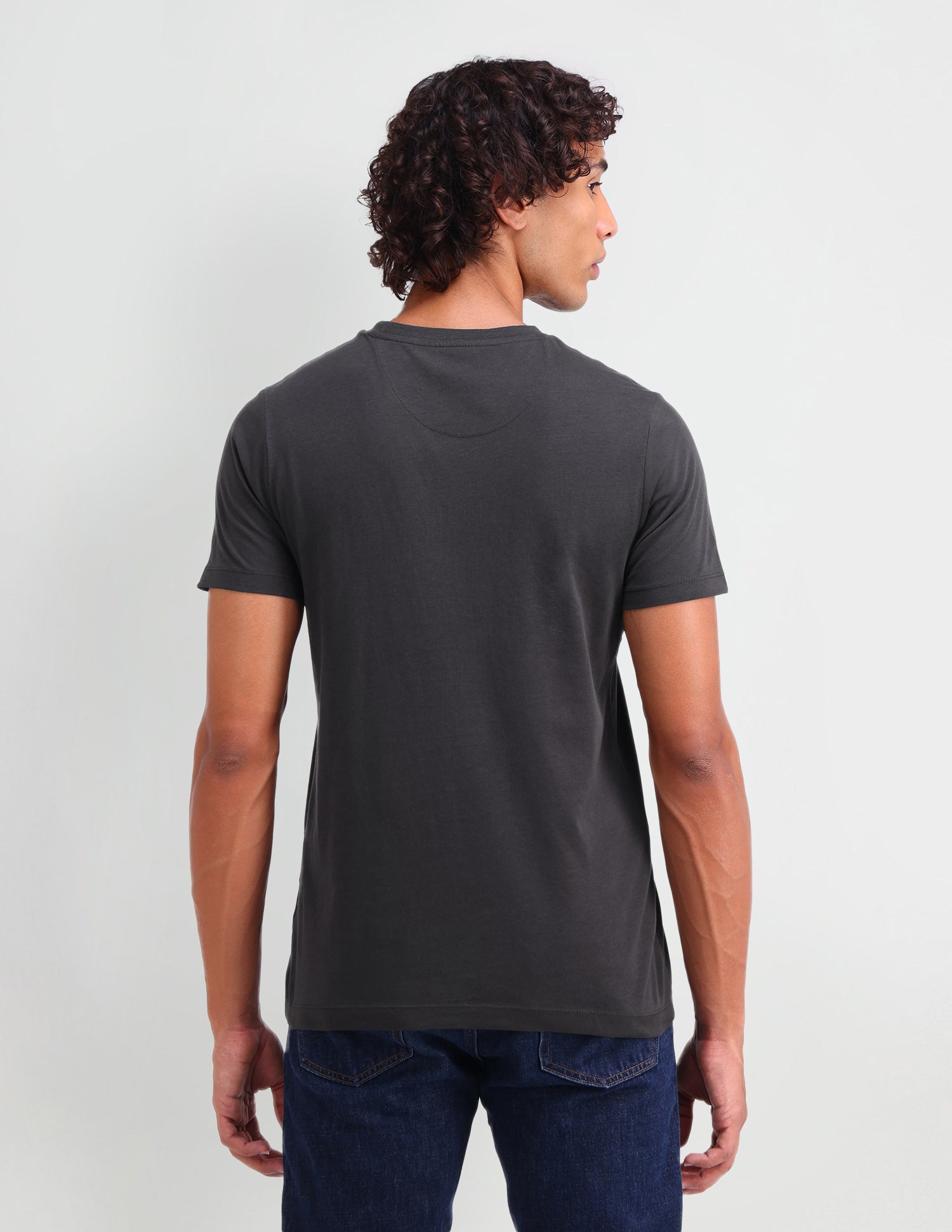 Graphic Printed Muscle Fit T-Shirt Dk Grey - U.S. POLO ASSN. | Large