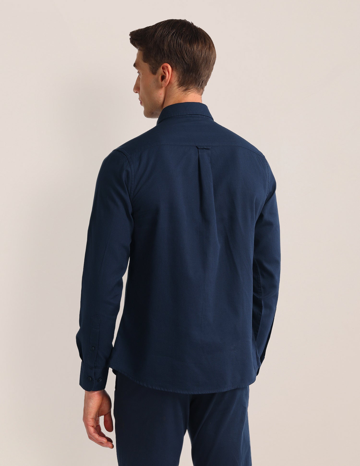 Solid Regular Fit Shirt Navy - U.S. POLO ASSN. | Large