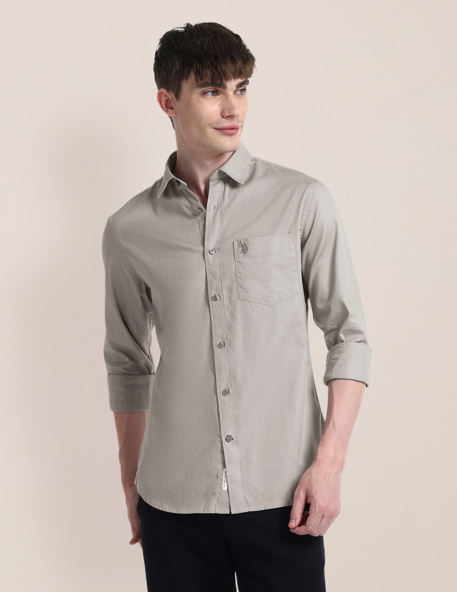 Solid Slim Fit Shirt