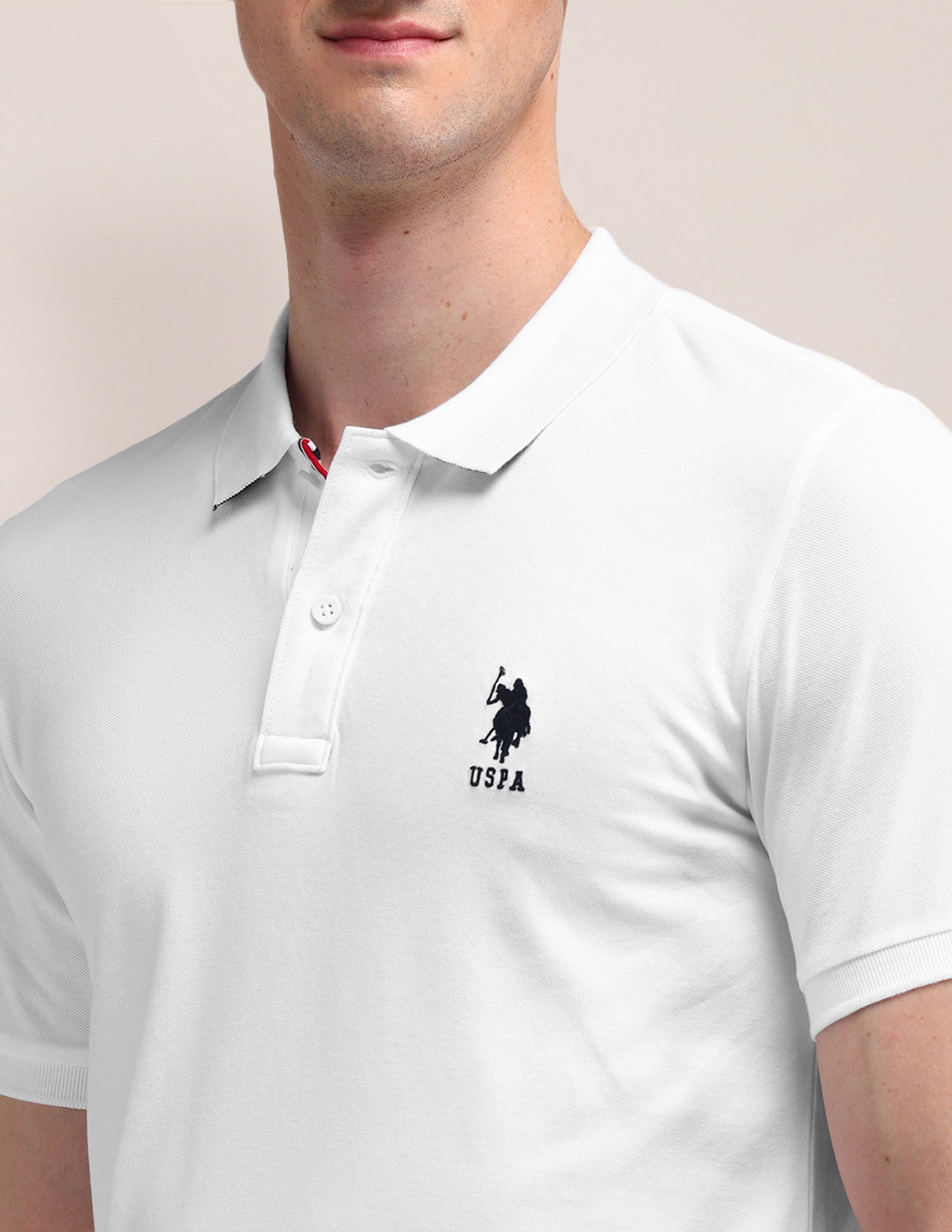 Solid Slim Fit Polo Shirt White - U.S. POLO ASSN. | Large