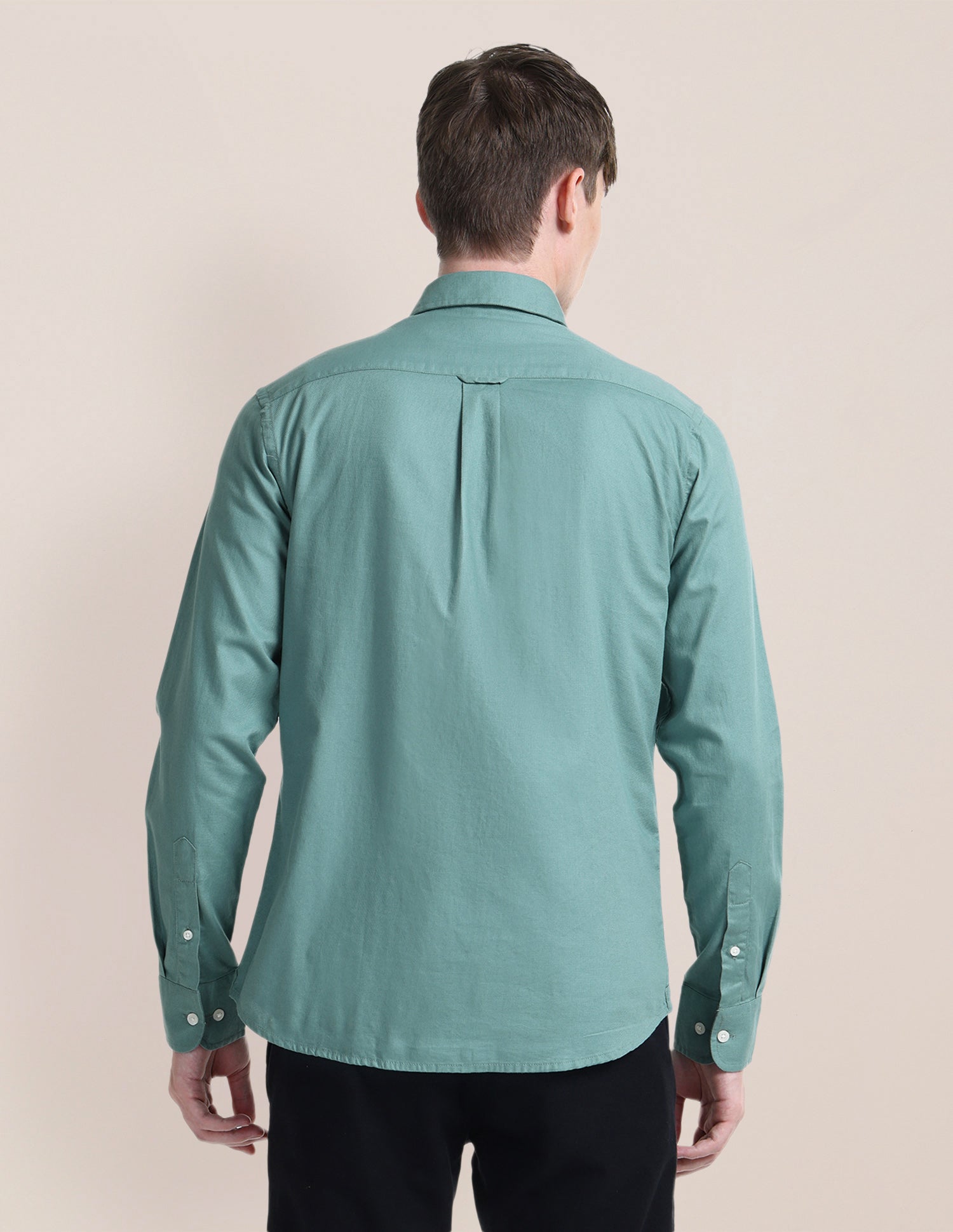 Solid Regular Fit Shirt Green - U.S. POLO ASSN. | Large