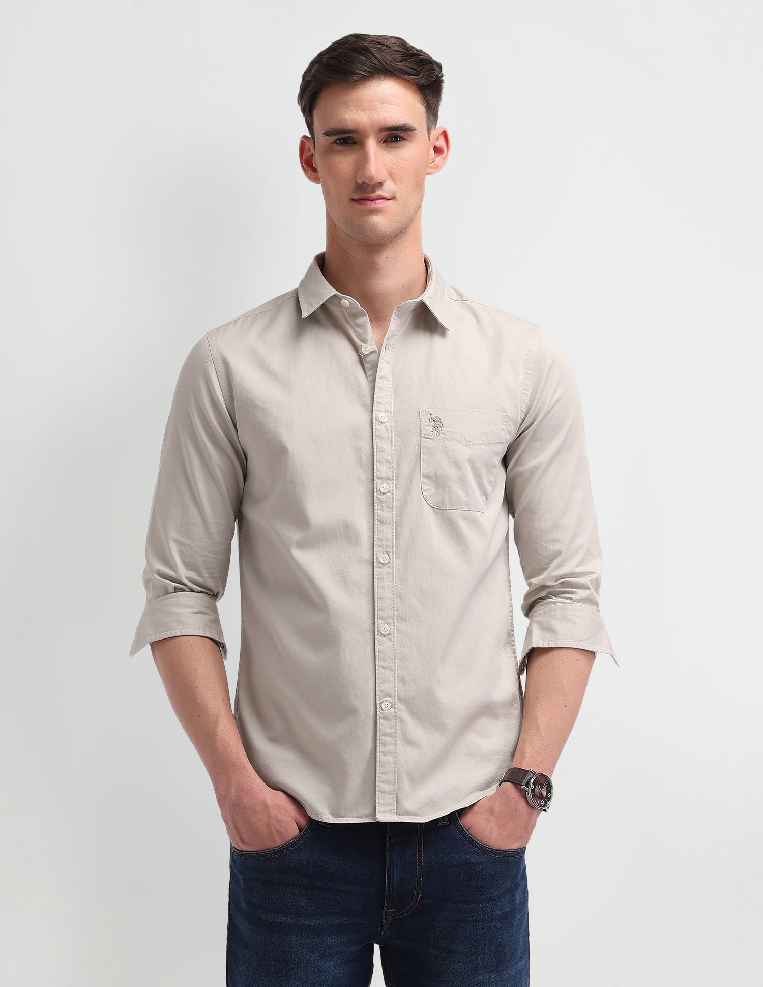 Slim Fit Cotton Shirt