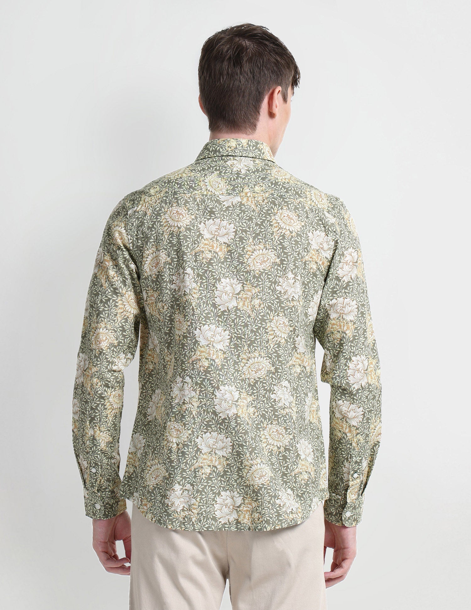 Floral Slim Fit Shirt Green - U.S. Polo Assn. India | Large