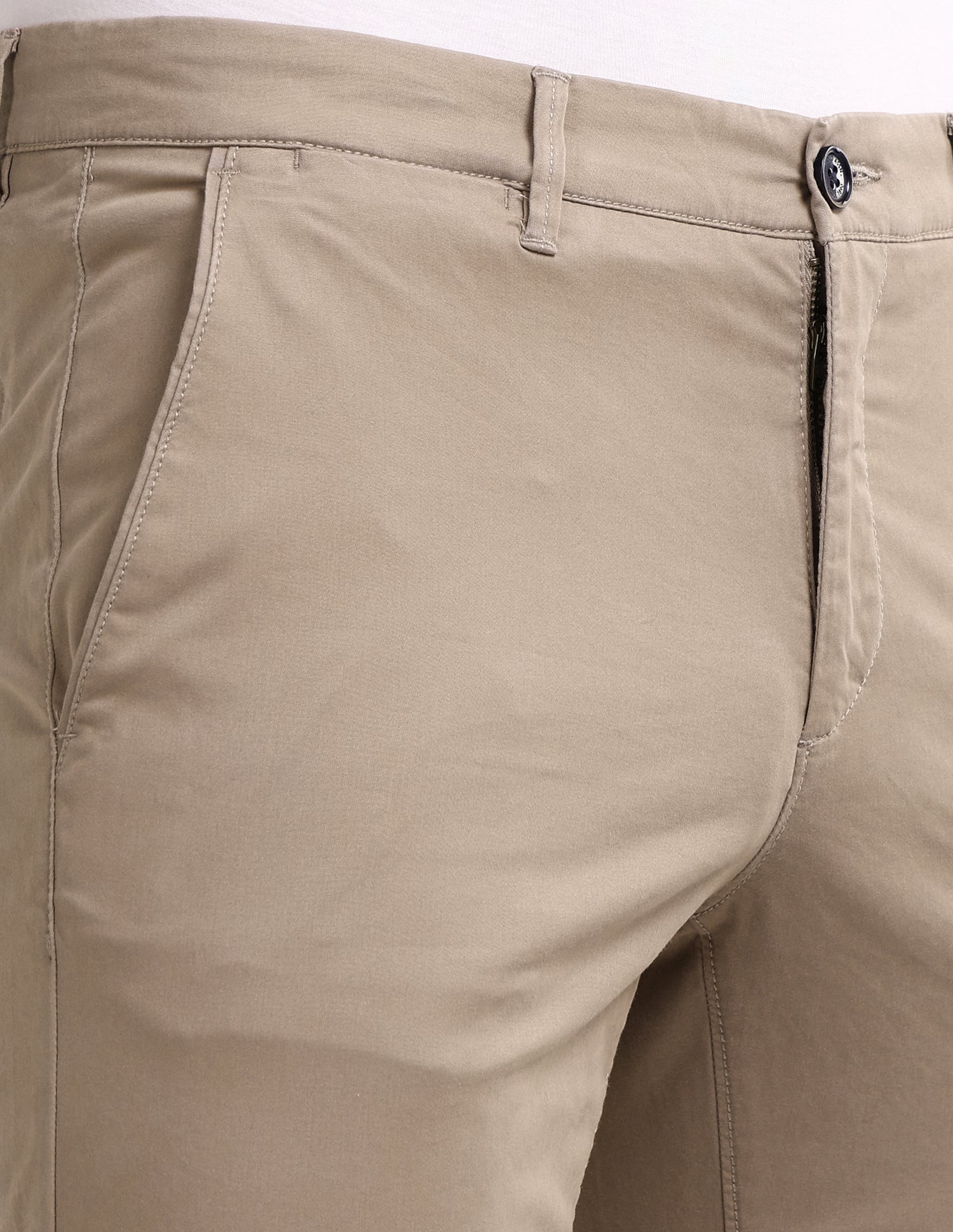 Denver Slim Fit Regular Trousers Taupe - U.S. POLO ASSN. | Large