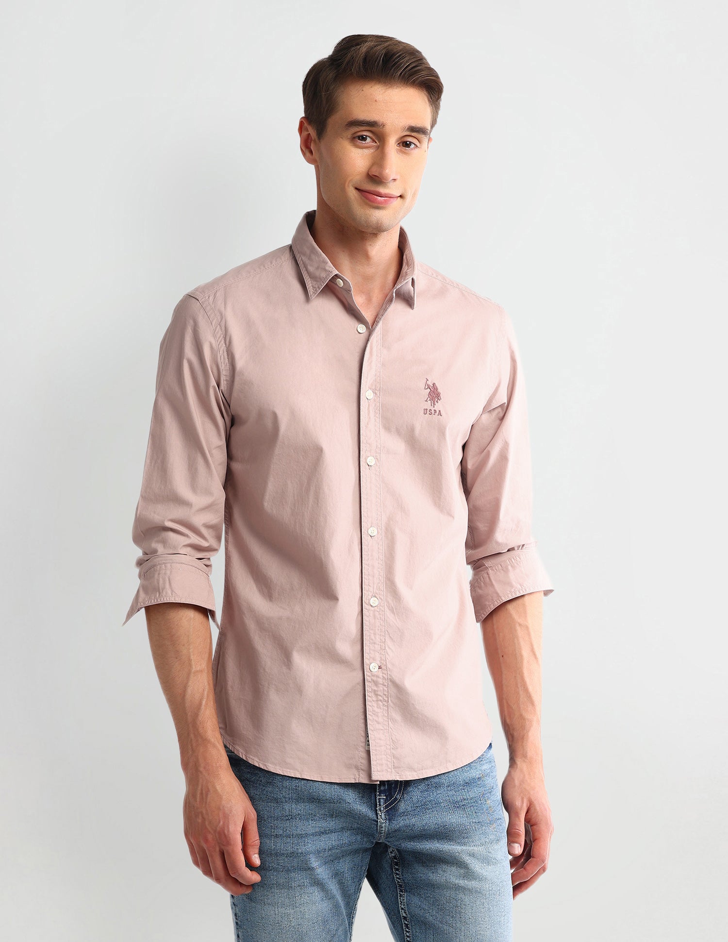 Solid Slim Fit Shirt