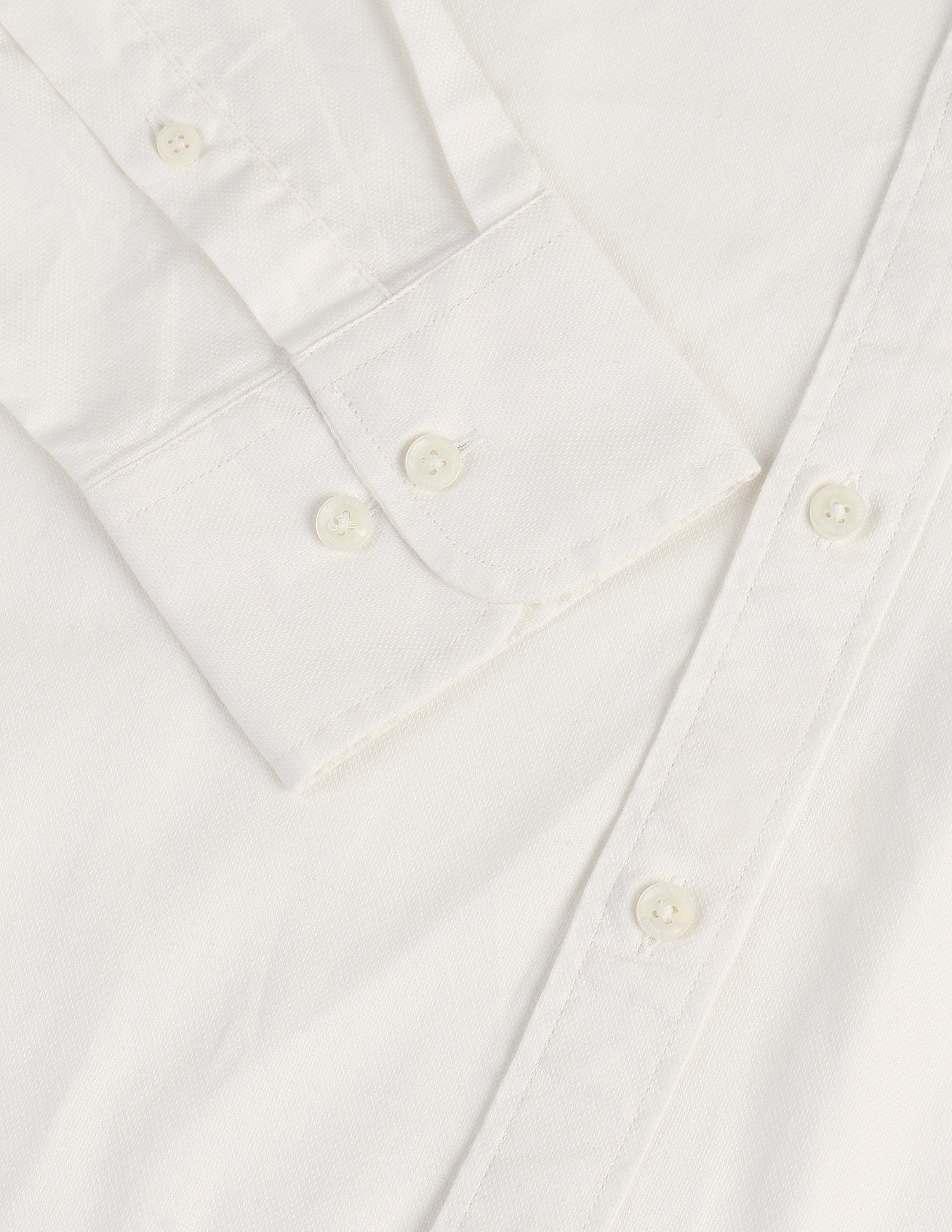 Solid Slim Fit Shirt White - U.S. POLO ASSN. | Large