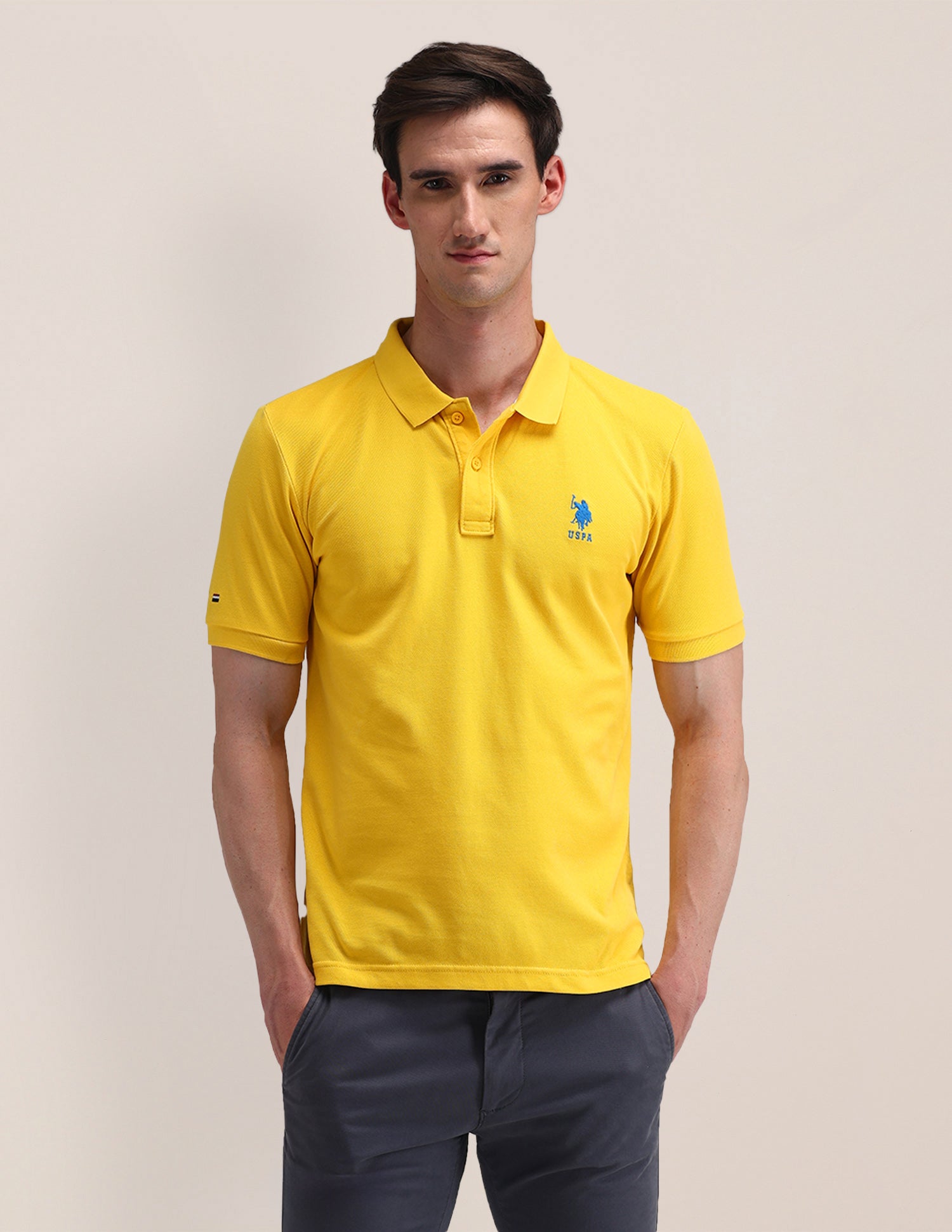 Solid Slim Fit Polo Shirt