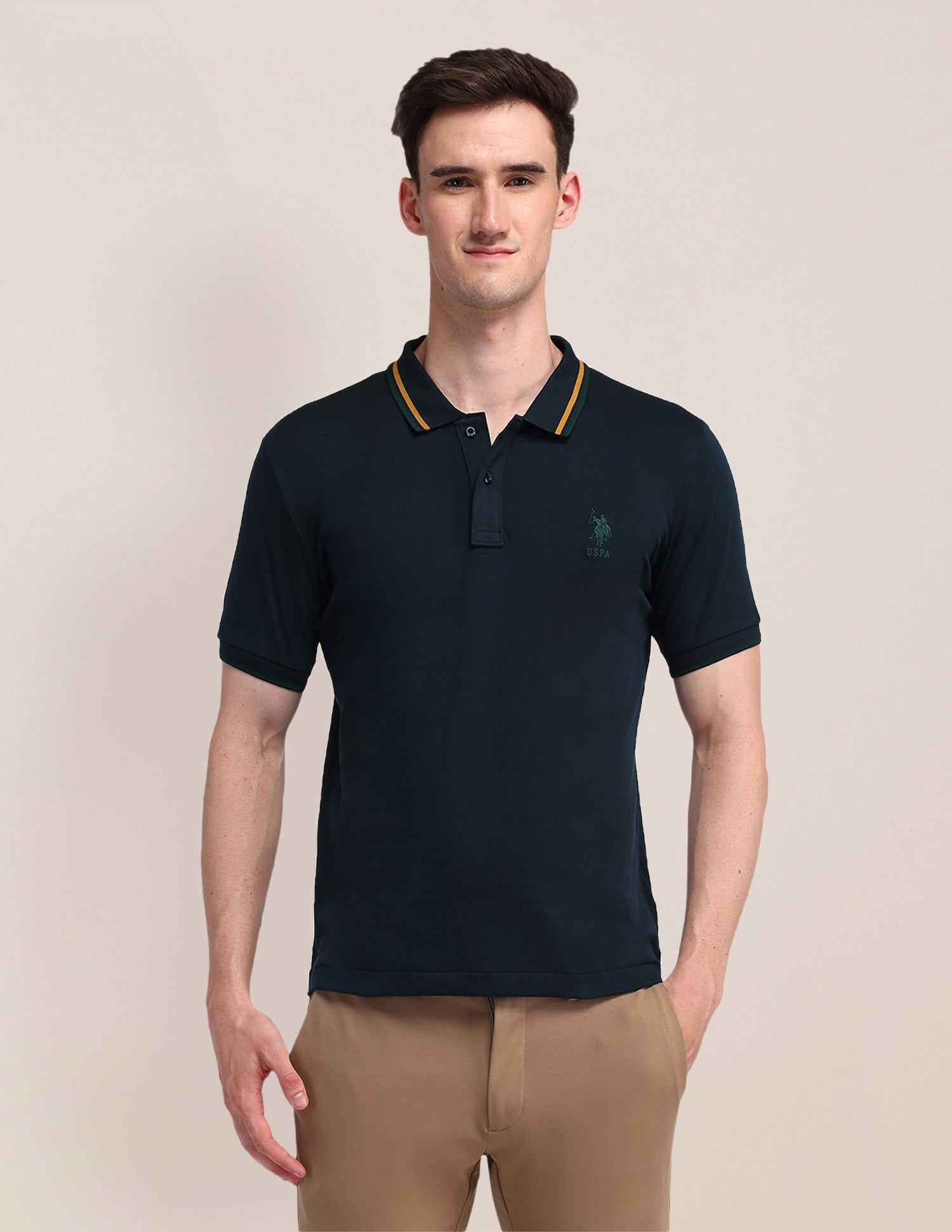Solid Polo Shirt Navy - U.S. POLO ASSN. | Large