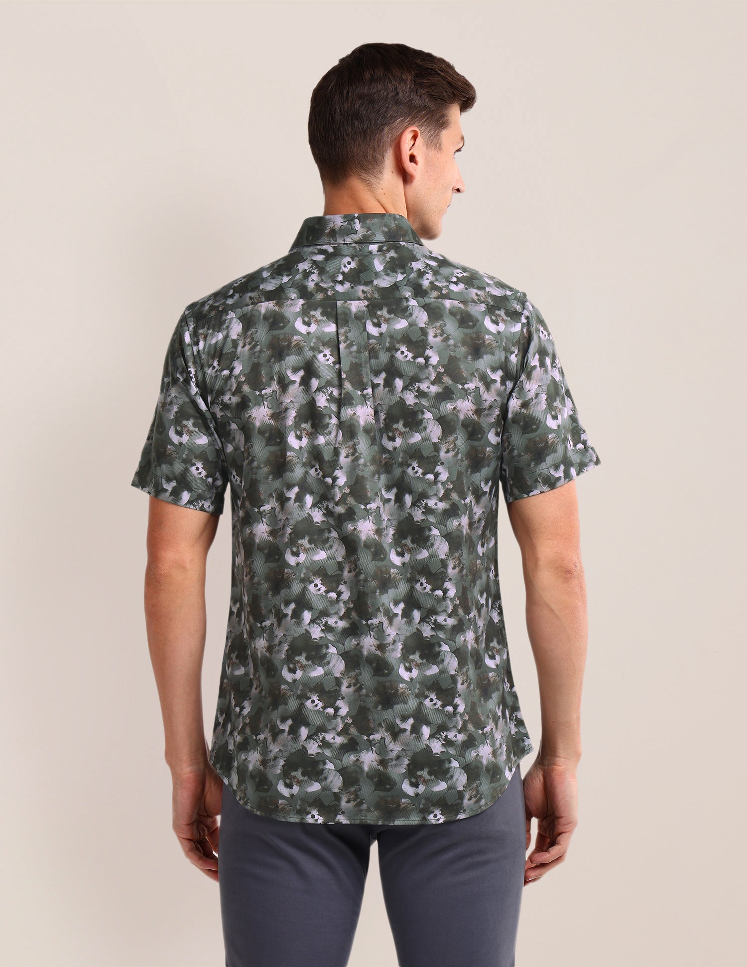 All-over Regular Fit Shirt Olive - U.S. Polo Assn. India | Large