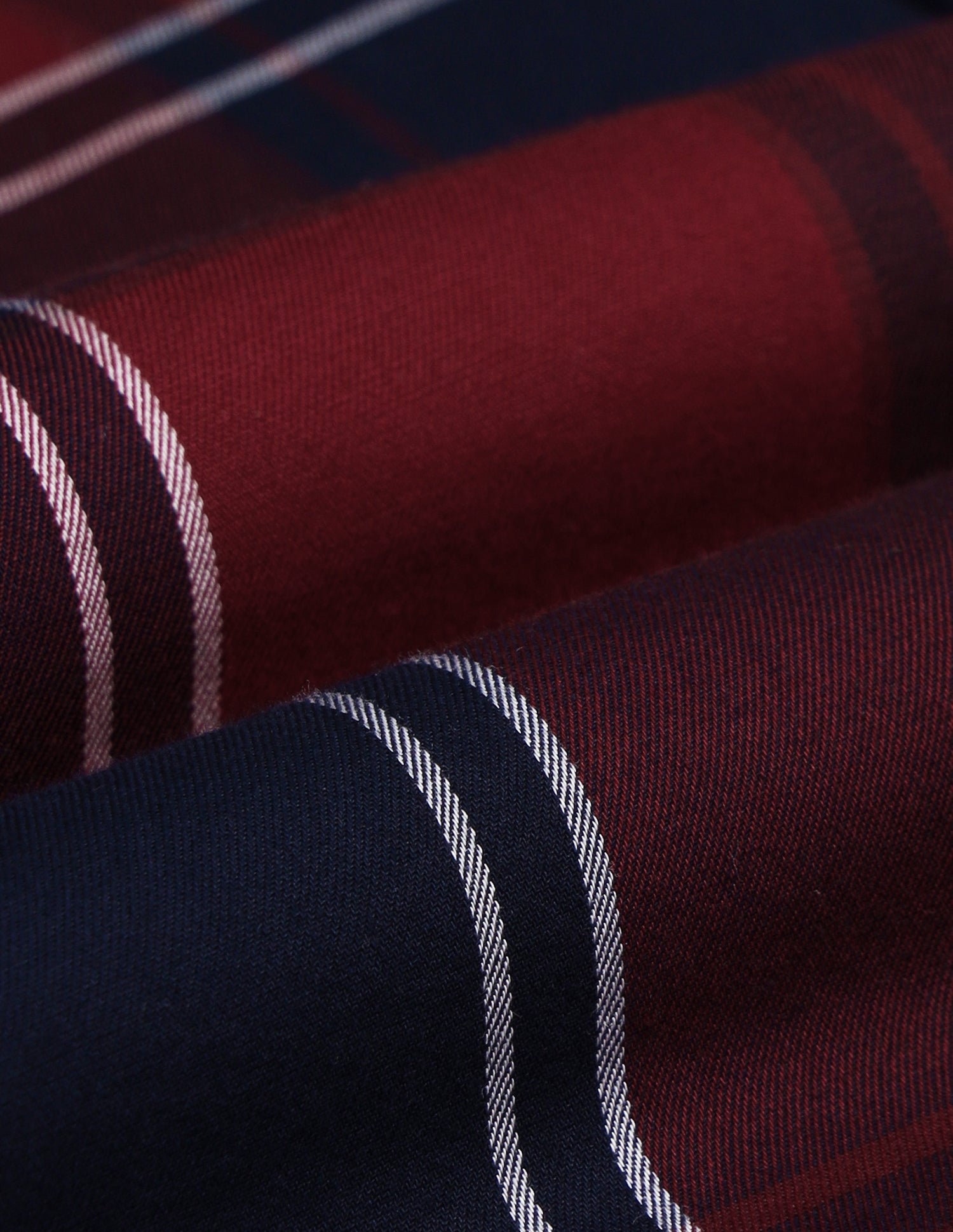 Tailored Fit Tartan Checks Shirt Maroon - U.S. POLO ASSN. | Large