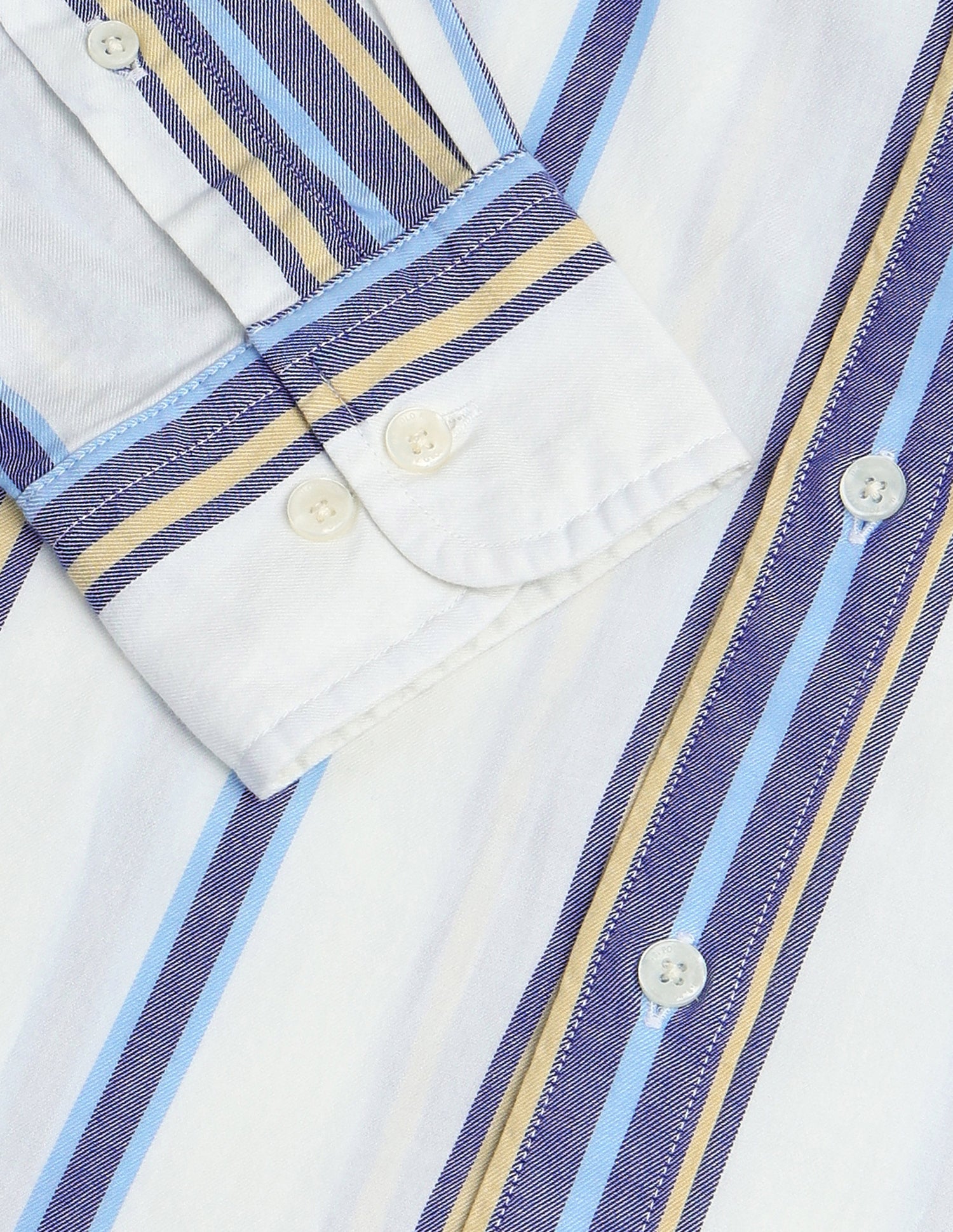 Vertical Striped Regular Fit Shirt Blue - U.S. Polo Assn. India | Large