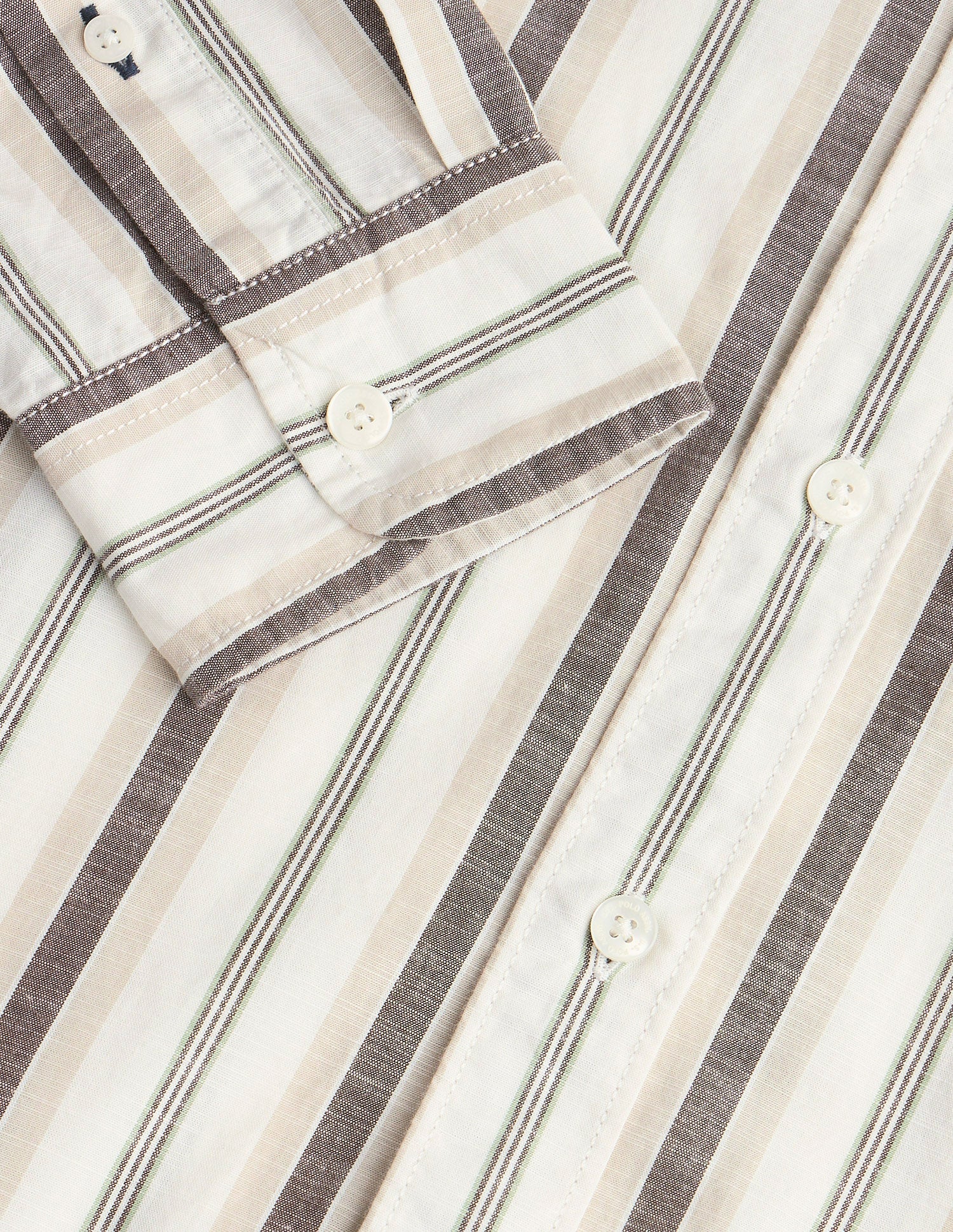 Vertical Striped Slim Fit Shirt Dark-Brown - U.S. Polo Assn. India | Large