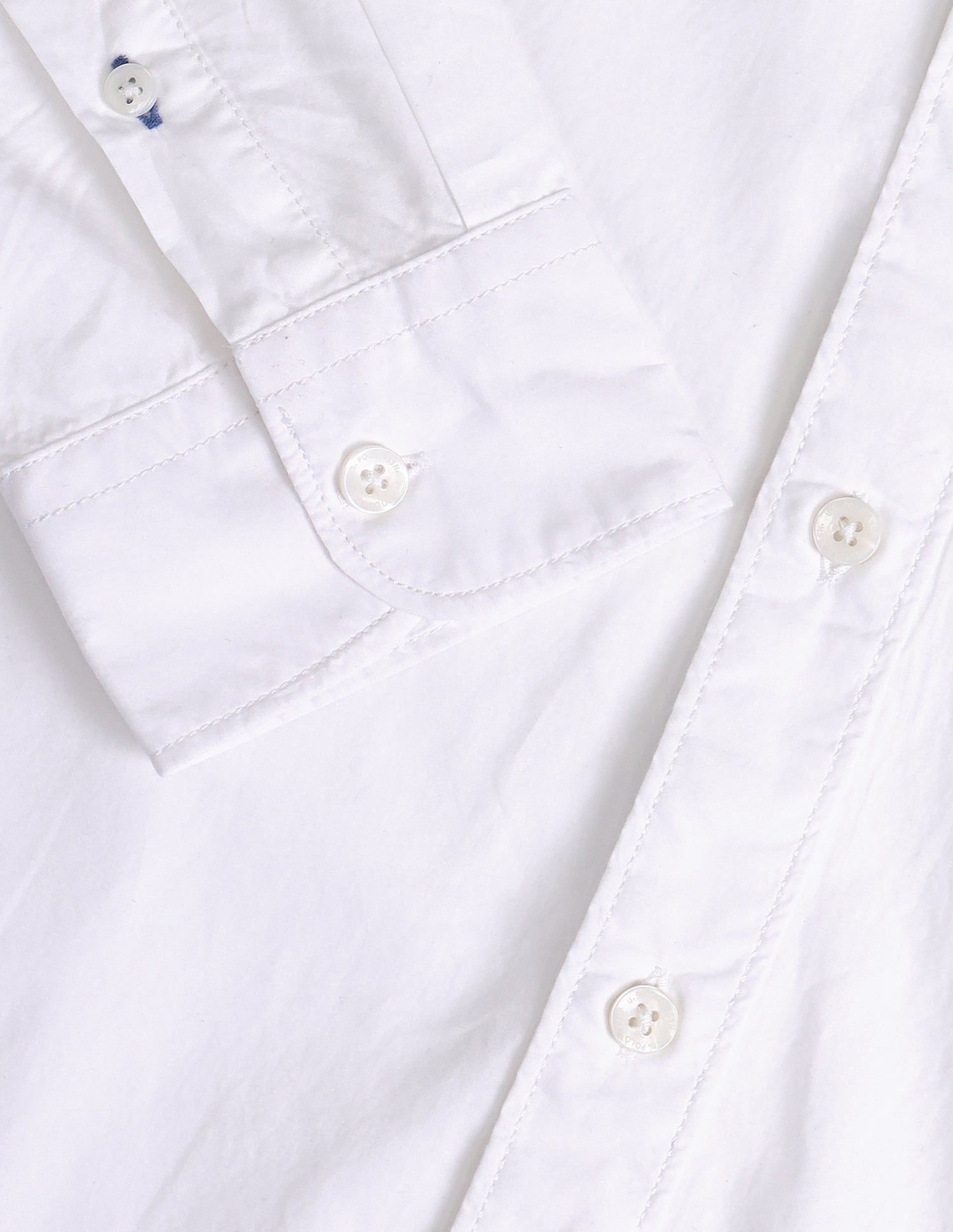 Slim Fit Cotton Shirt White - U.S. Polo Assn. India | Large