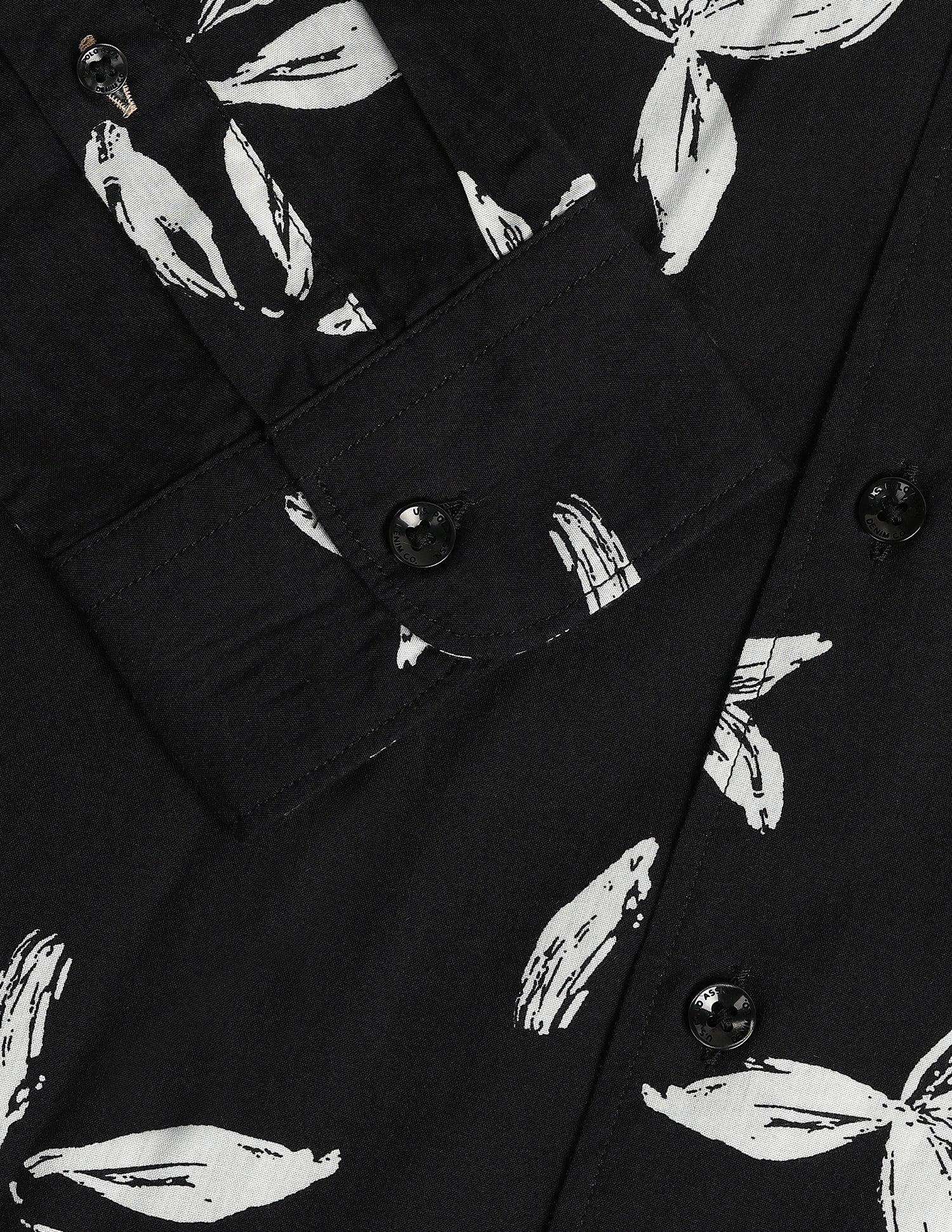 Floral Slim Fit Shirt Black - U.S. Polo Assn. India | Large