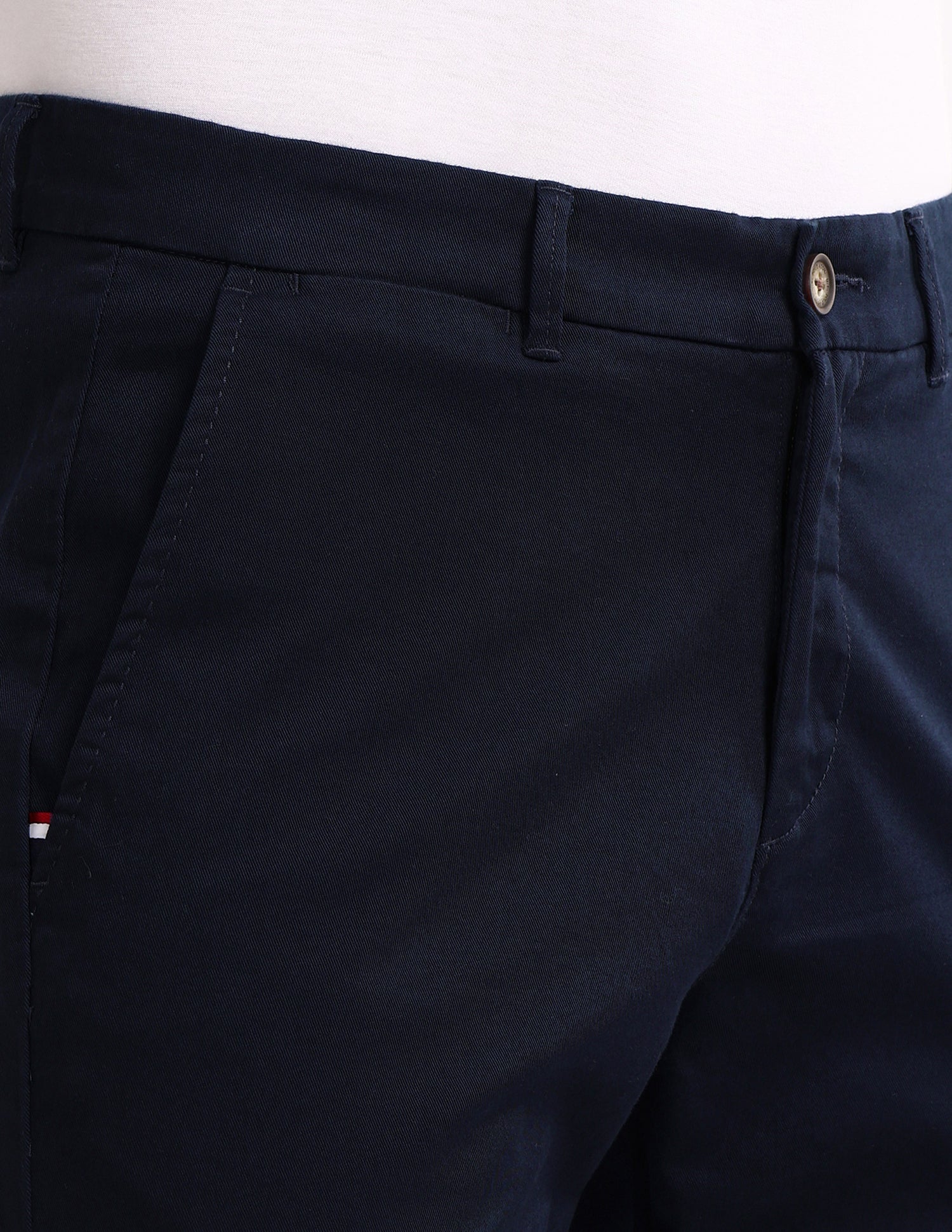 Riley Straight Fit Twill Trousers Navy - U.S. POLO ASSN. | Large