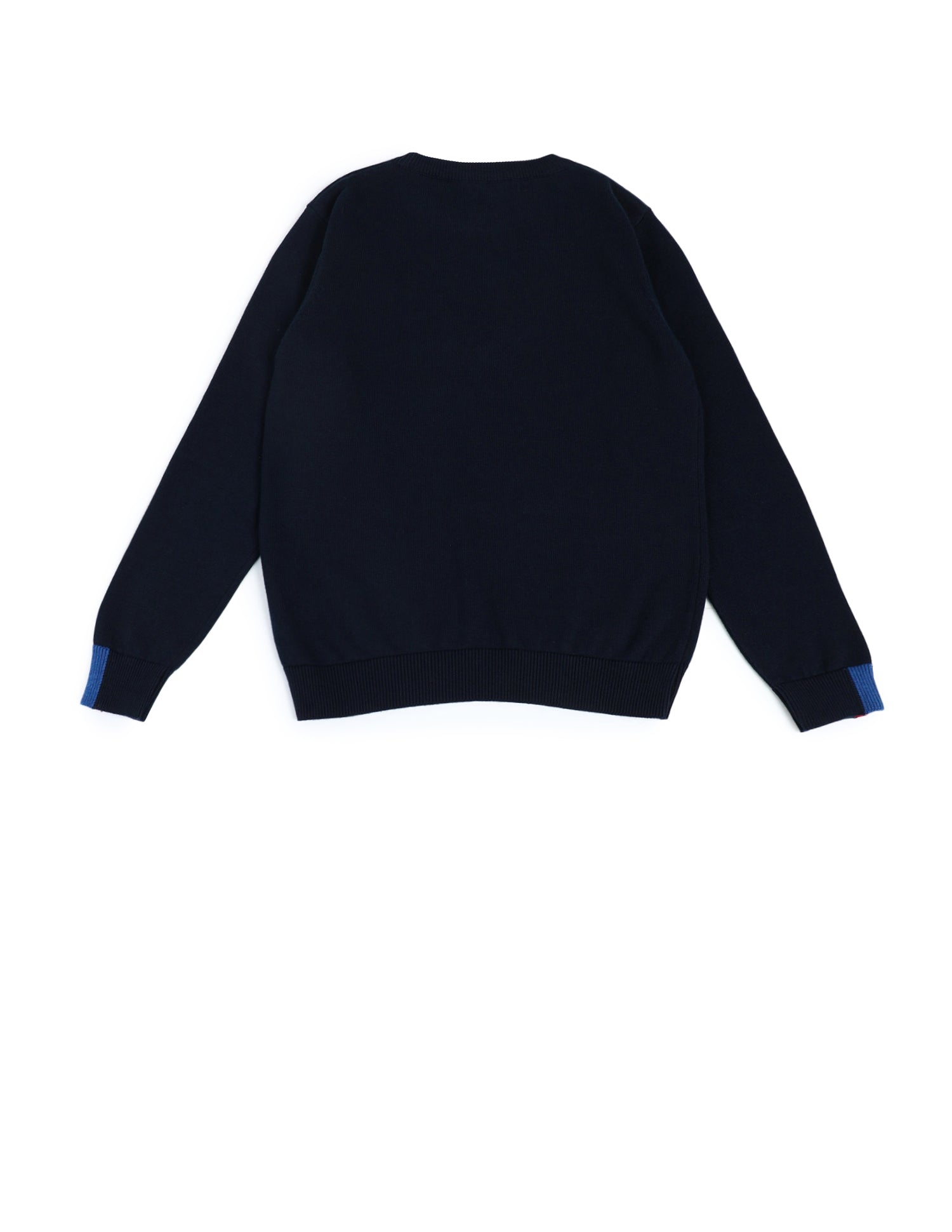 Boys Cotton Brand Printed Sweater Navy - U.S. POLO ASSN. | Large