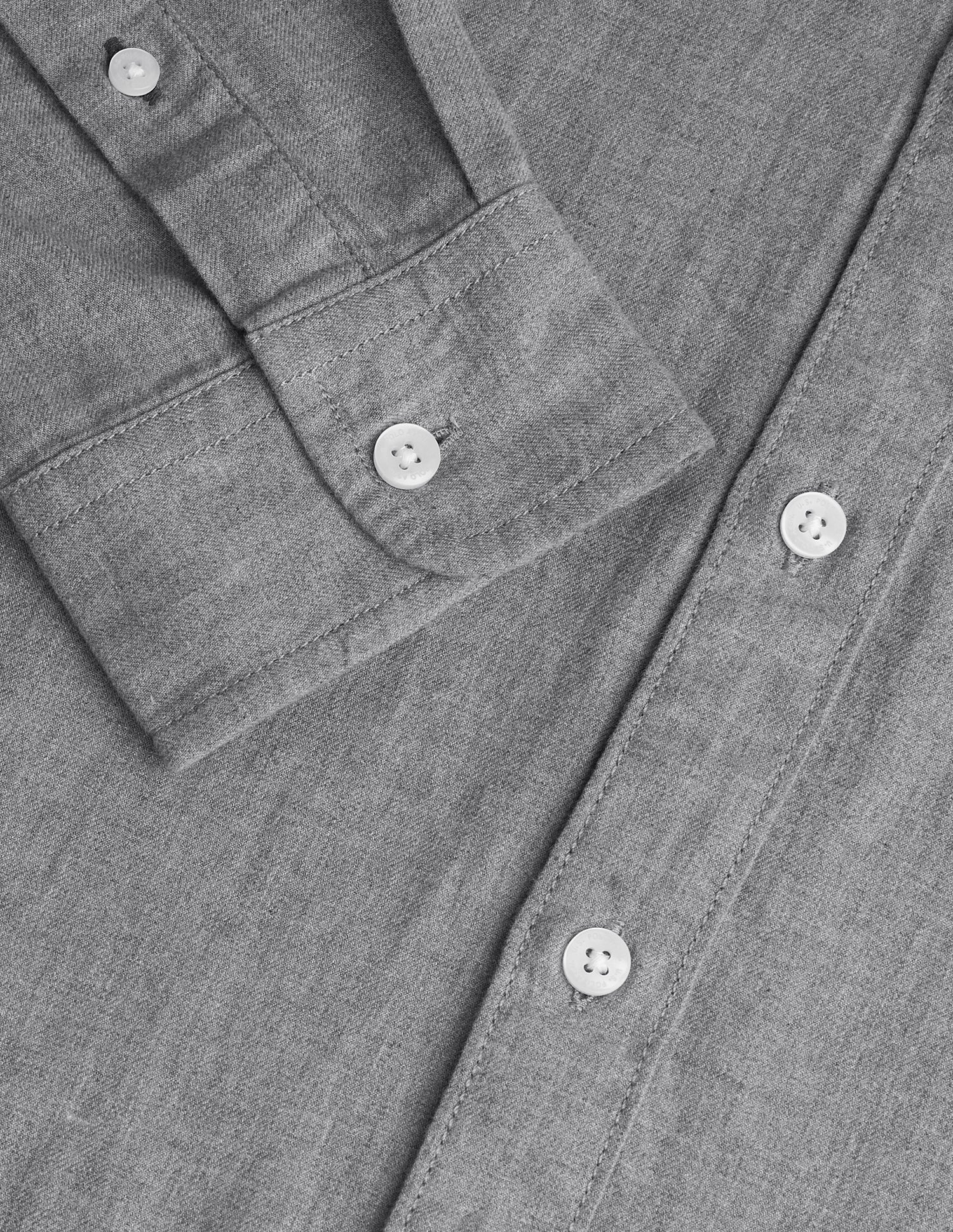 Solid Slim Fit Shirt Grey - U.S. Polo Assn. India | Large