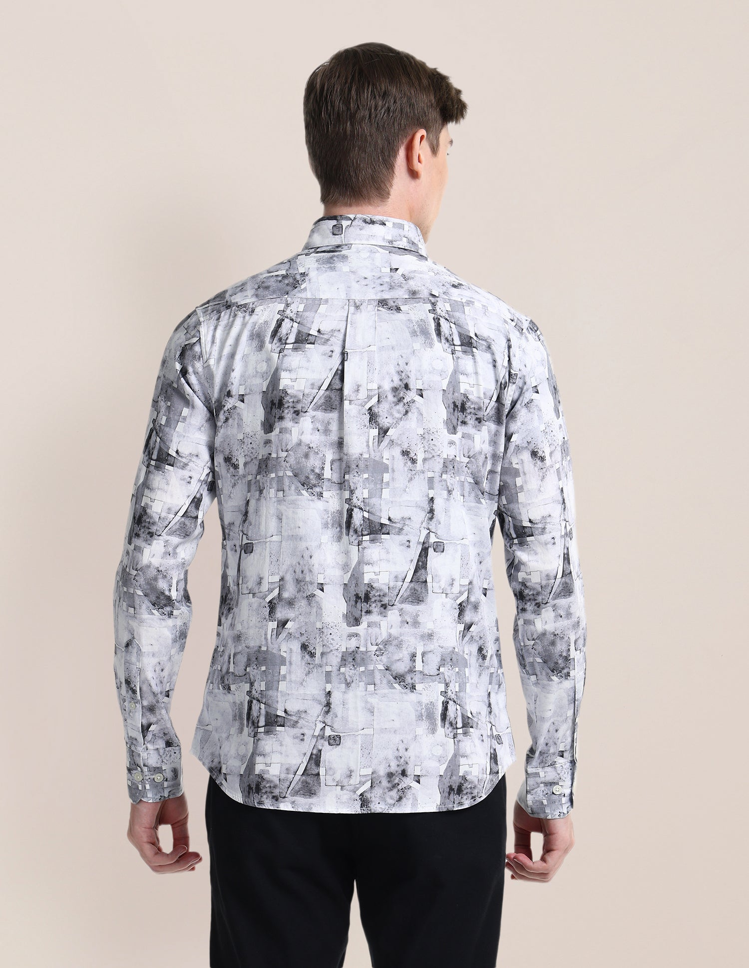 Abstract Regular Fit Shirt Light-Grey - U.S. POLO ASSN. | Large