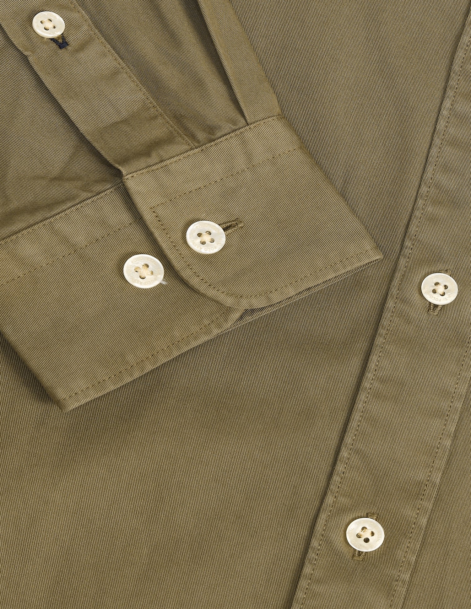 Slim Fit Cotton Shirt Dark Green - U.S. POLO ASSN. | Large