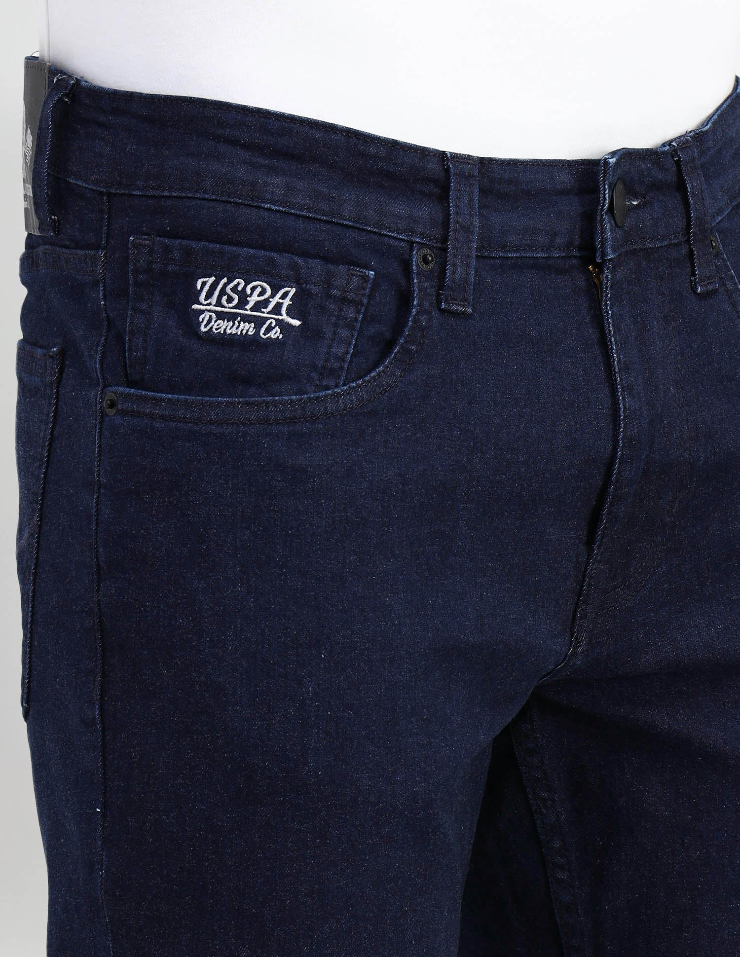 Brandon Slim Tapered Fit Blue Jeans Blue - U.S. Polo Assn. India | Large