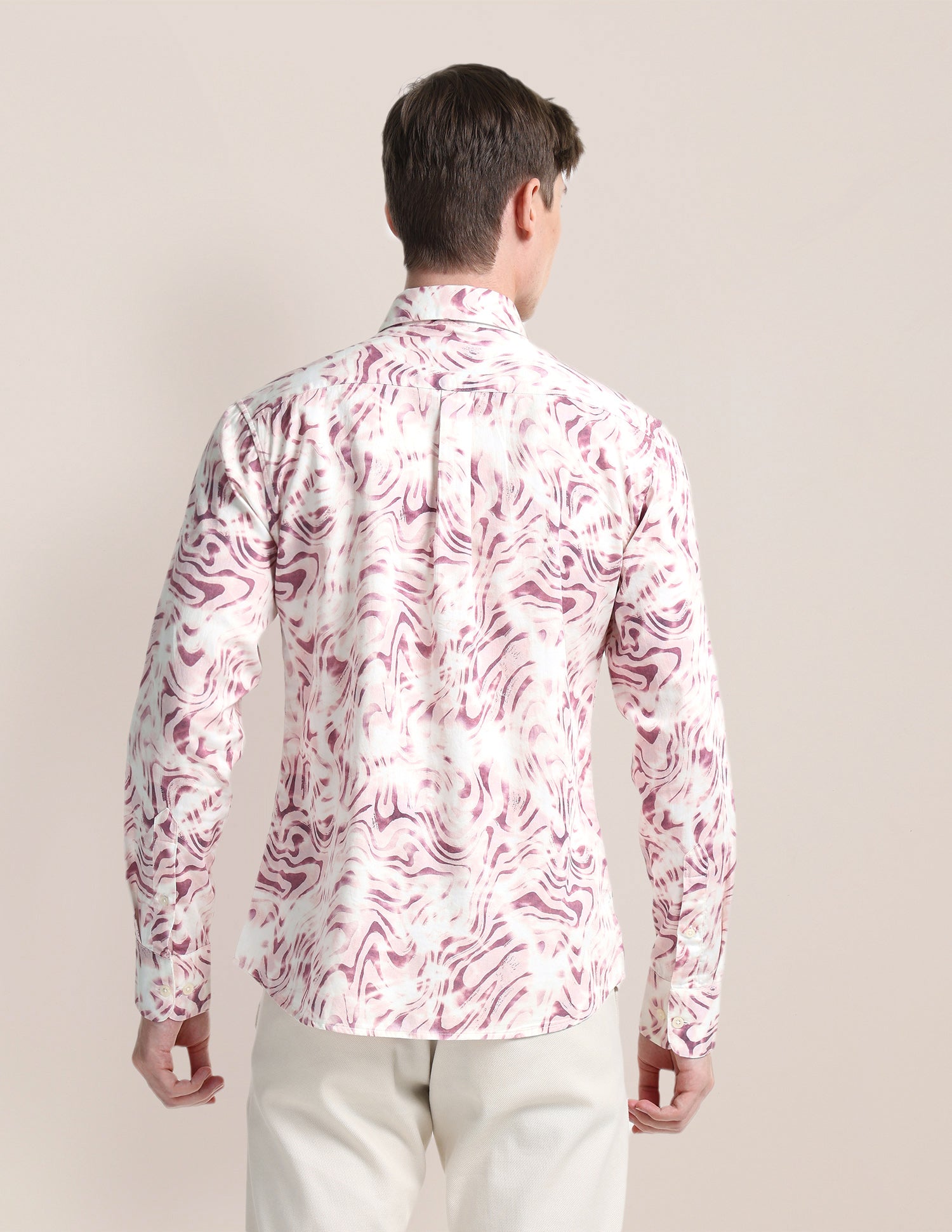 Abstract Regular Fit Shirt Light Pink - U.S. POLO ASSN. | Large