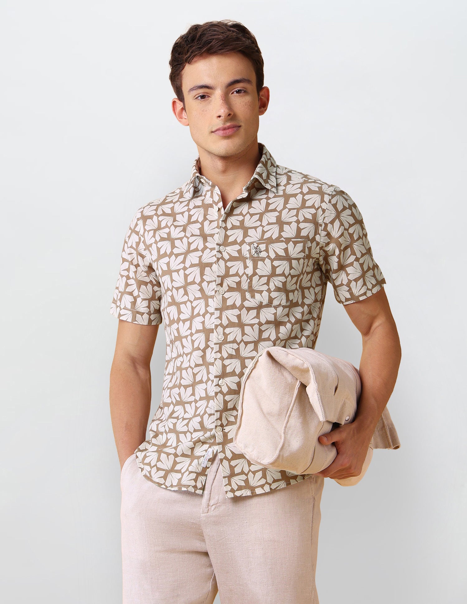 Geometric Printed Regular Fit Shirt