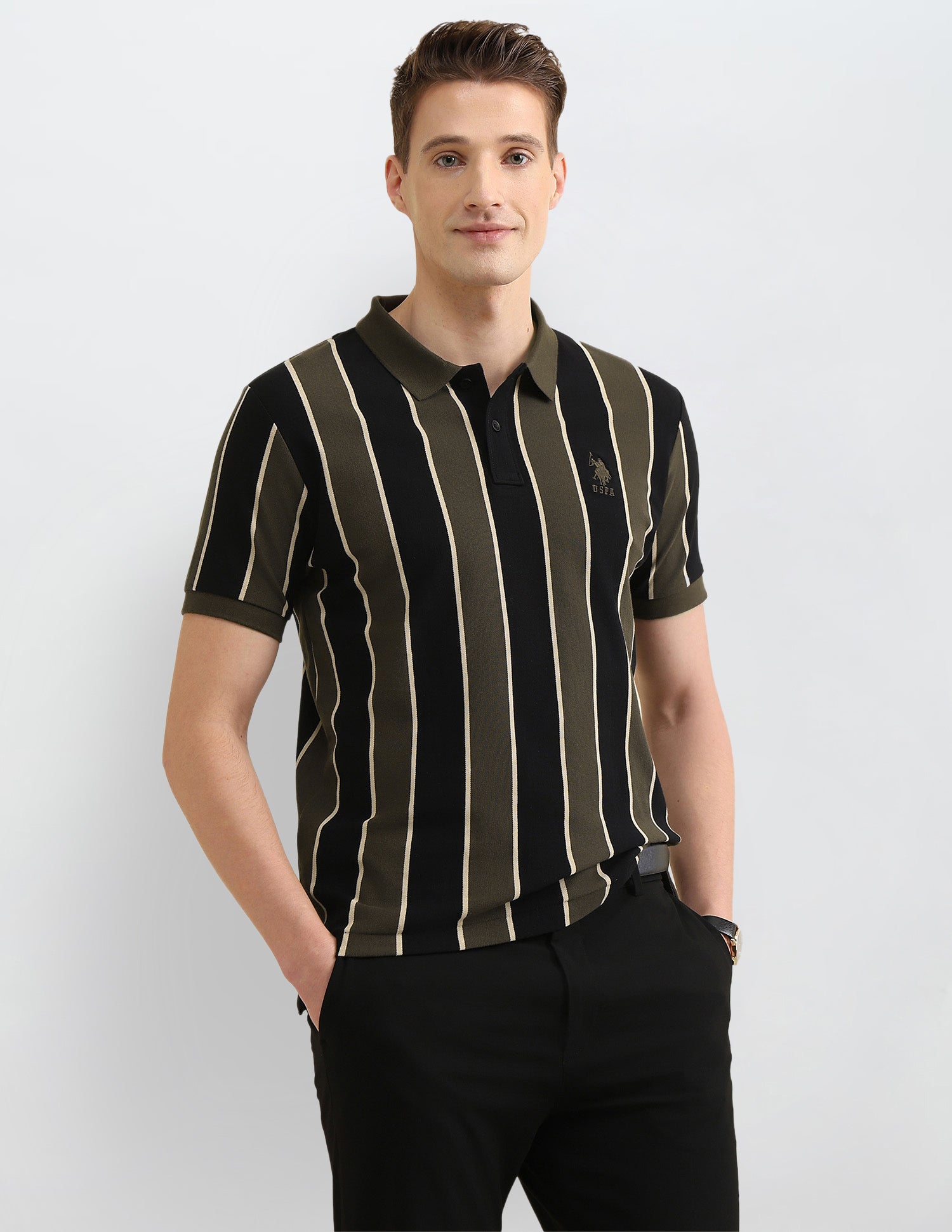 Sotogrande Vertical Striped Polo Shirt