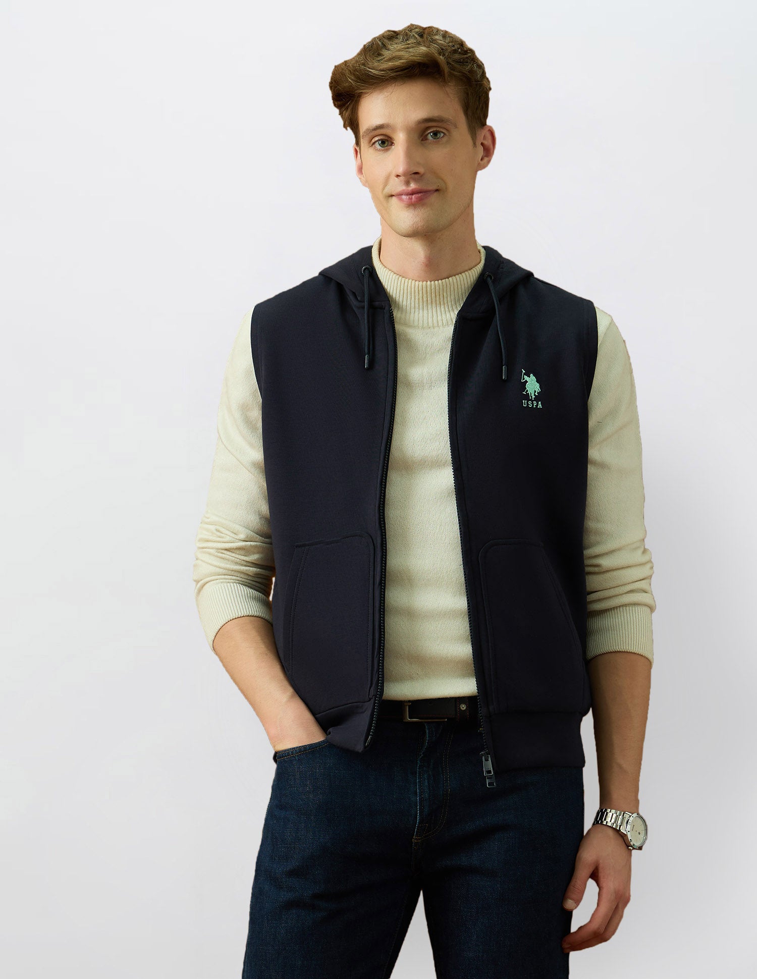 Varsity Theatre Regular Fit Zipper Sweatshirt