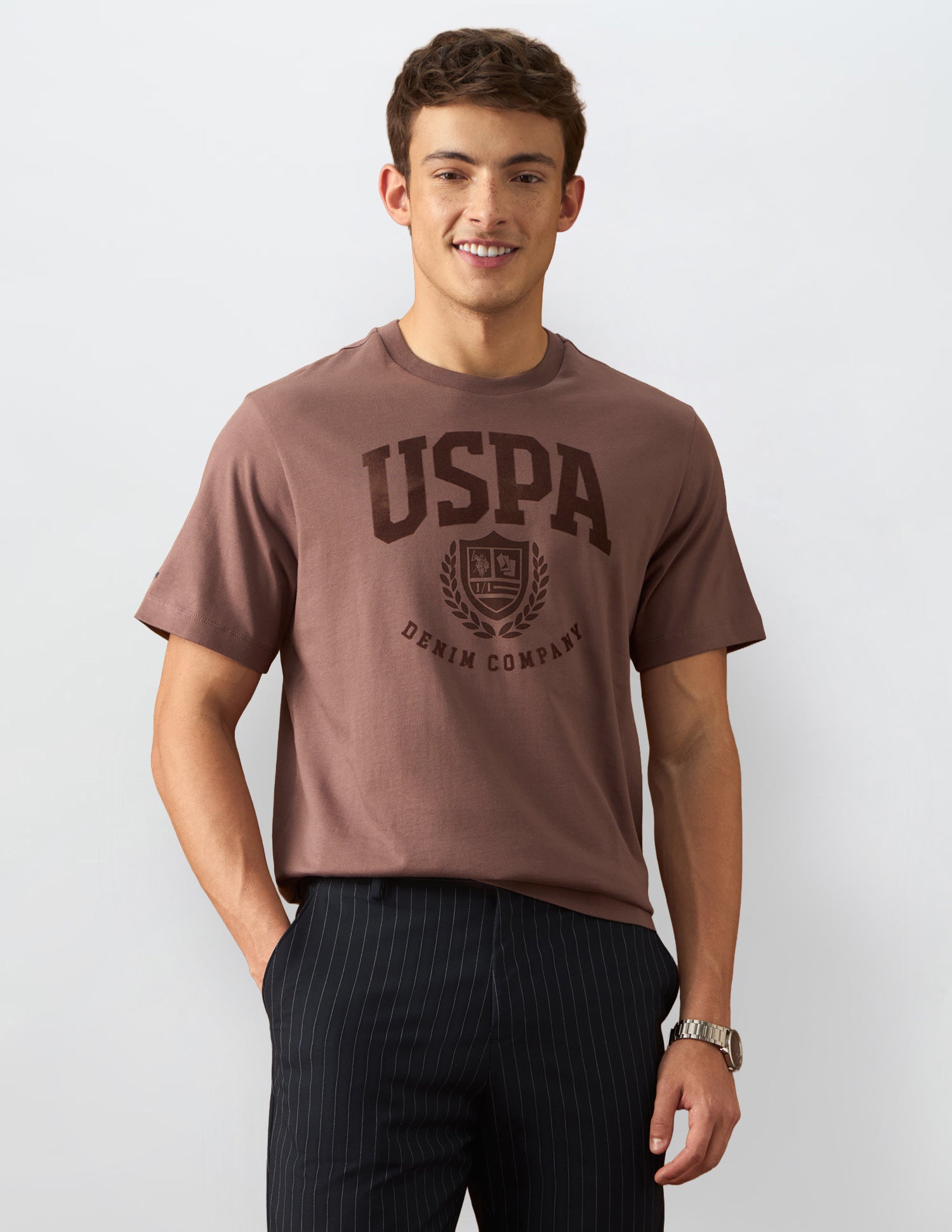 Brand Printed Relaxed Fit T-Shirt