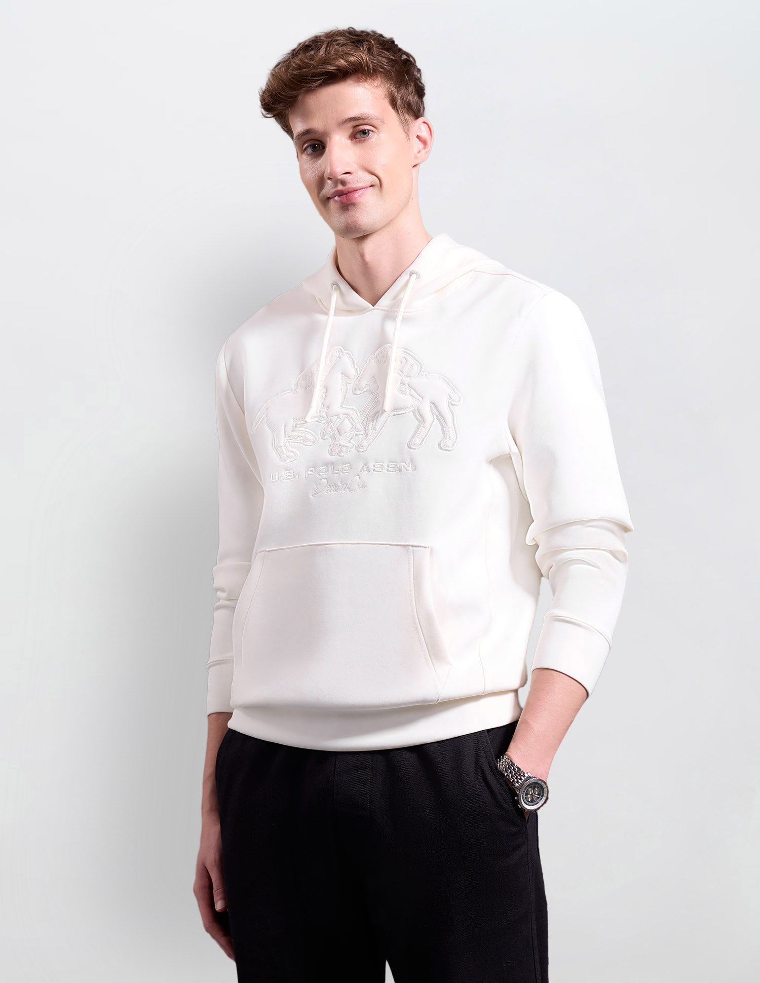 Graphic Embossed Black & Gold Sweatshirt