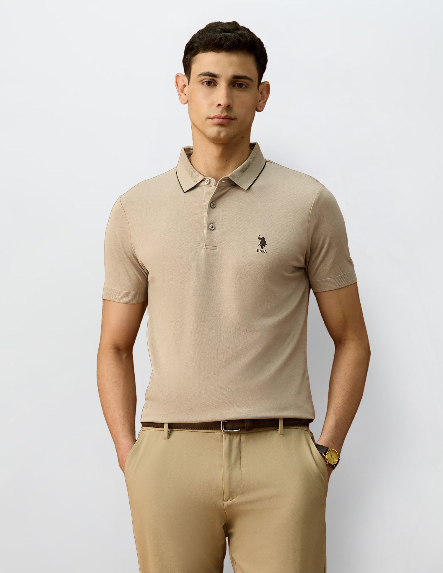 Regular Fit Equestrian Aisle Theater Polo Shirt