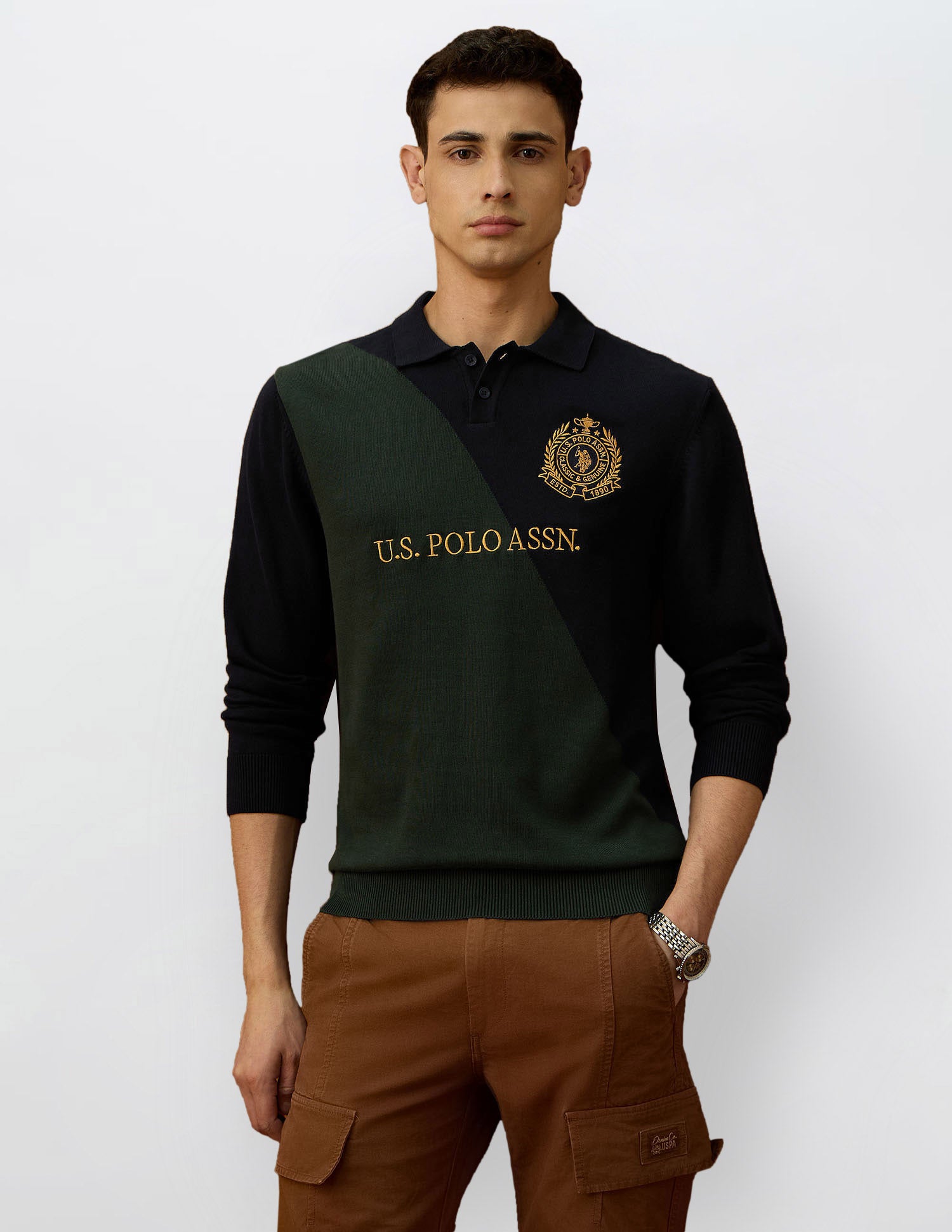 Brand Embroidered Varsity Theatre Sweater