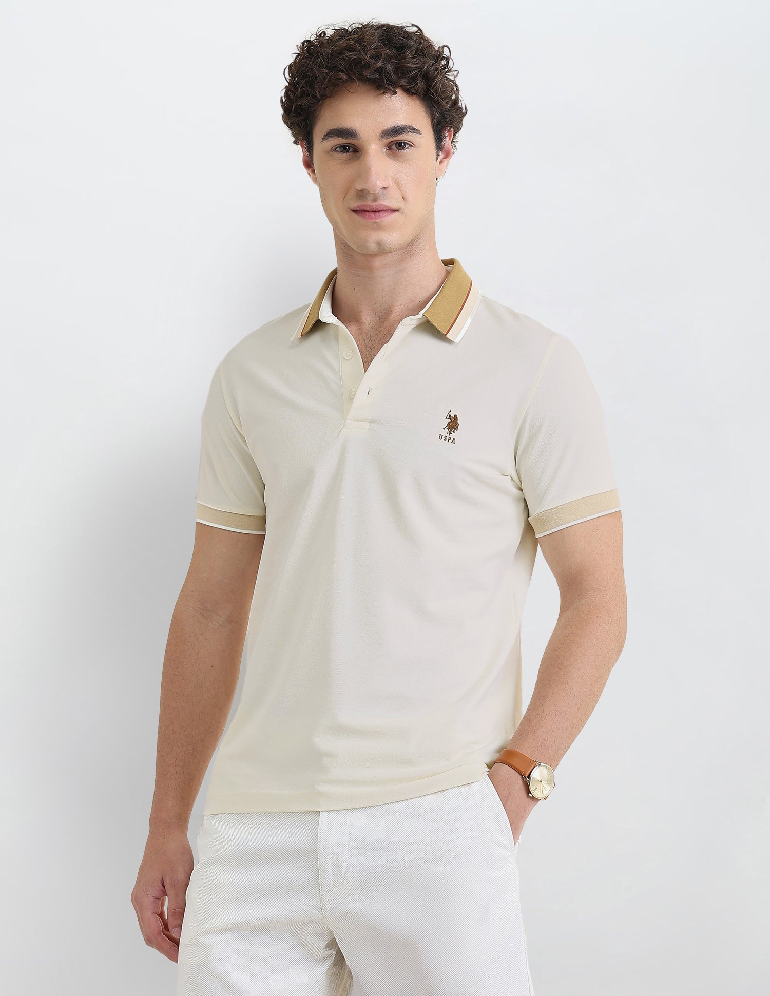 Solid Slim Fit Polo Shirt