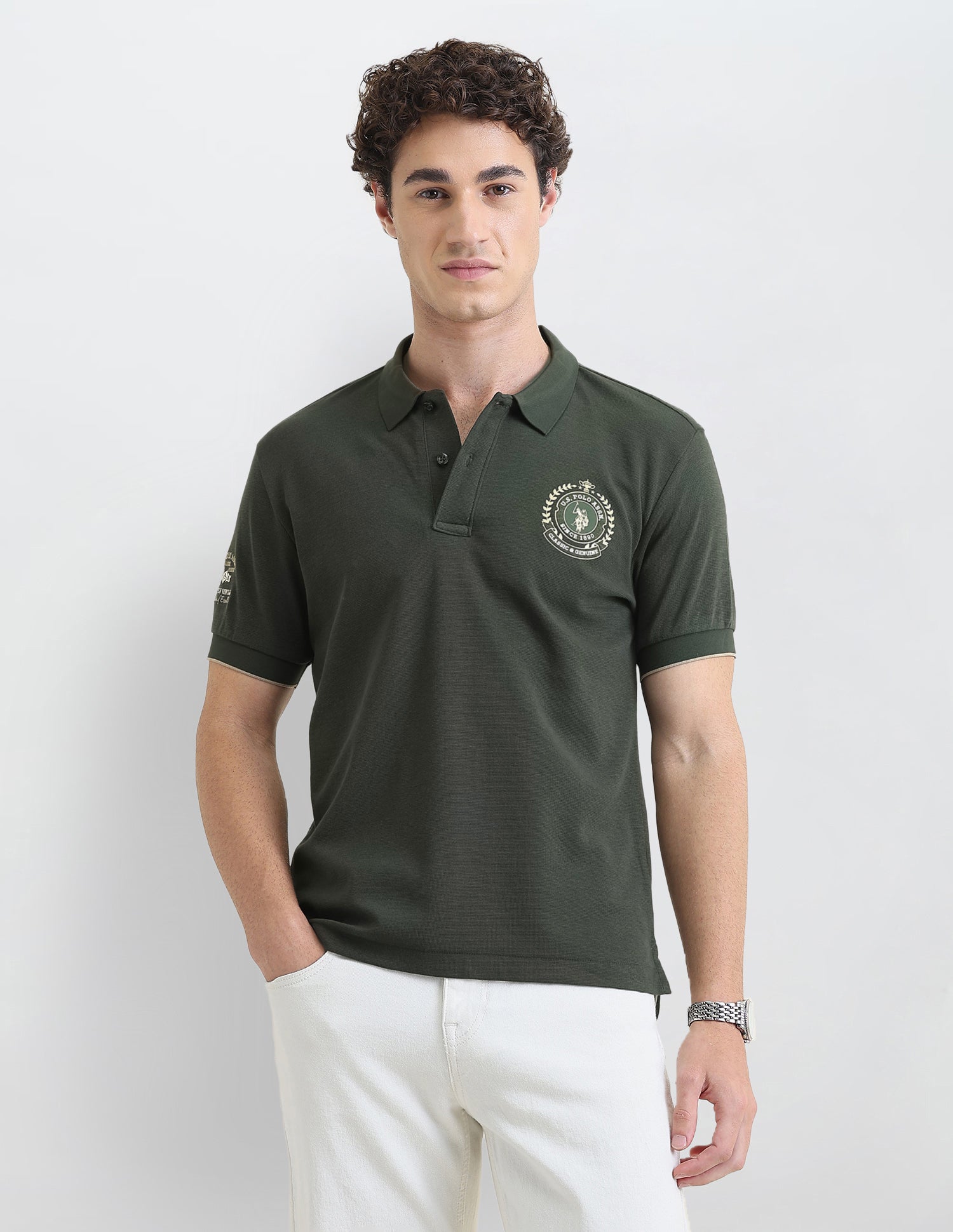 Solid Slim Fit Polo Shirt