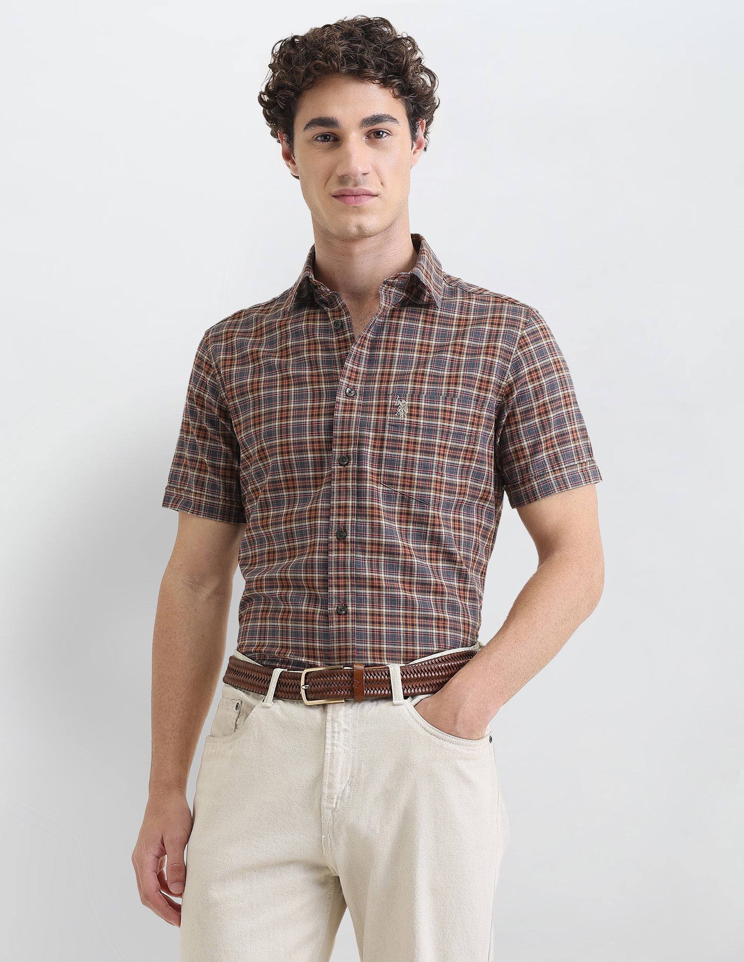 Plaid Checked Regular Fit Shirt