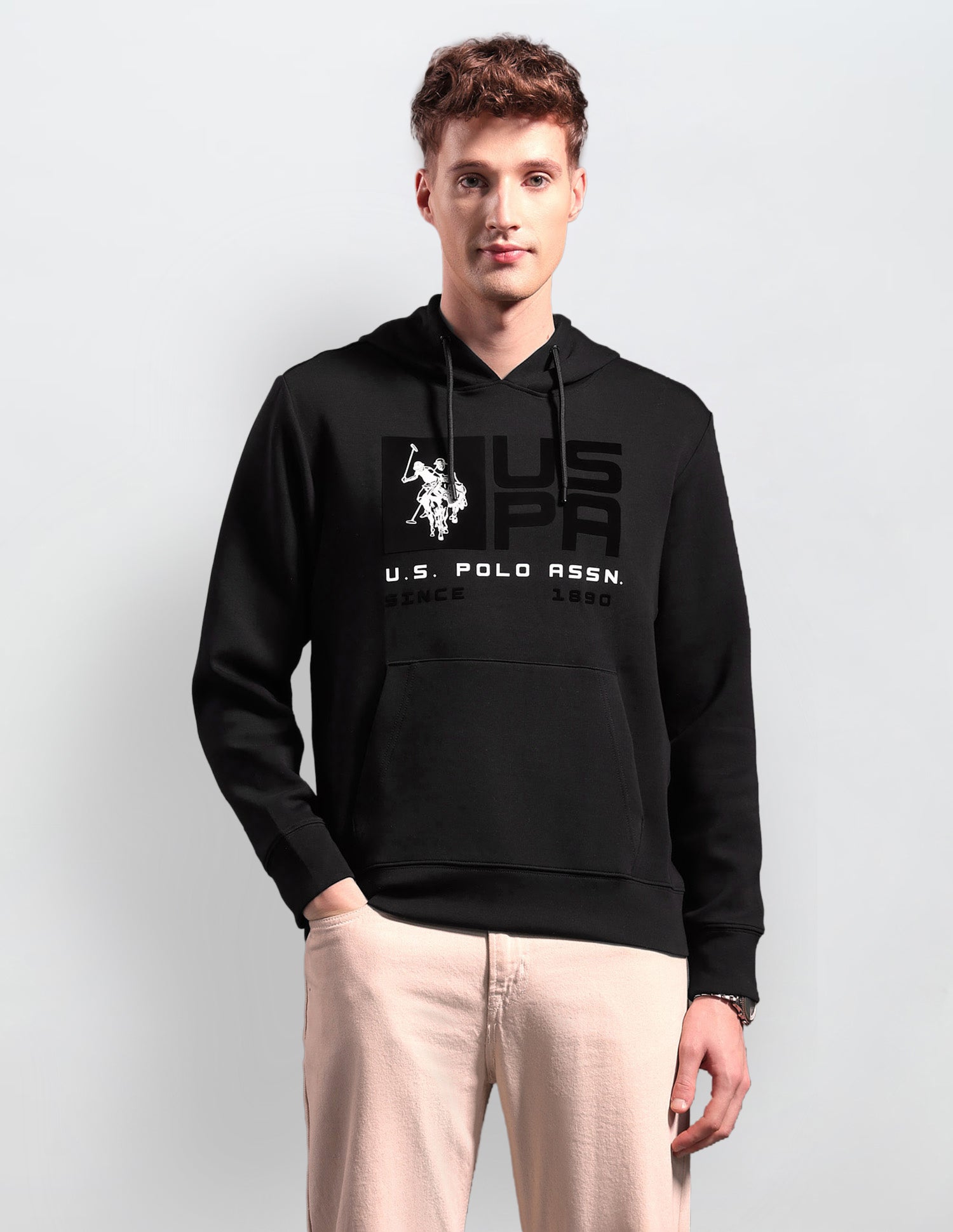 Brand Printed Black & Gold Sweatshirt