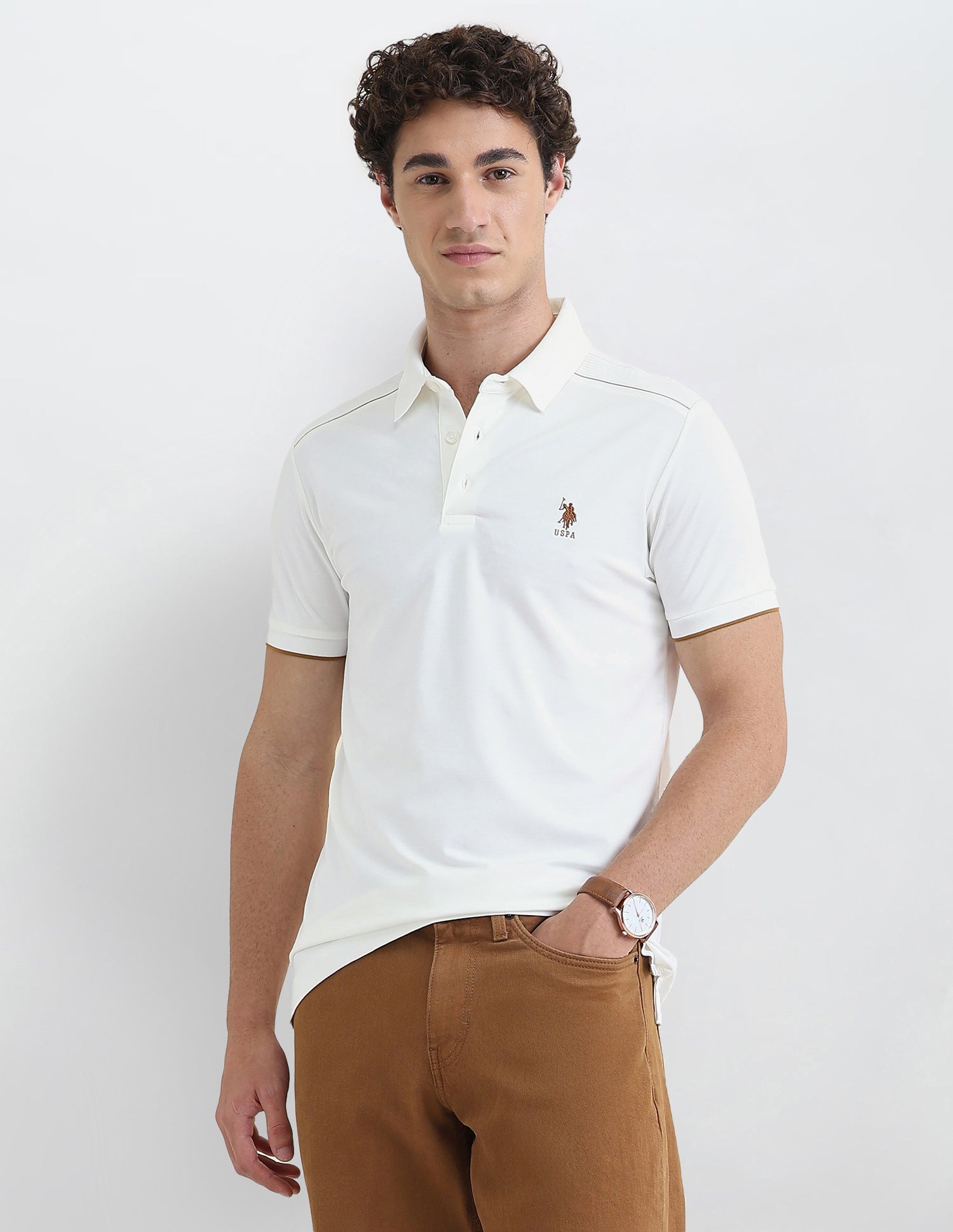 Solid Slim Fit Polo Shirt