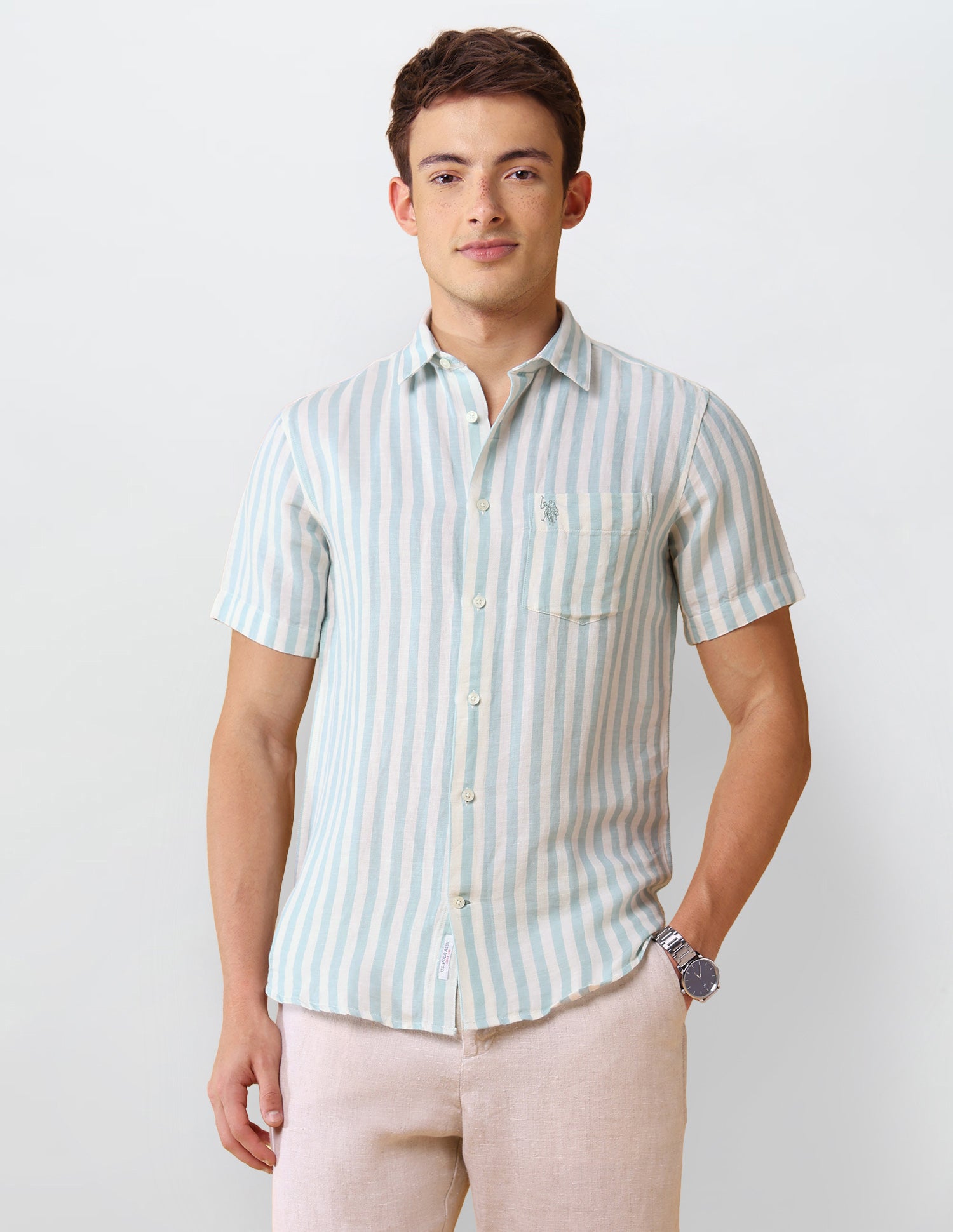 Vertical Striped Regular Fit Shirt