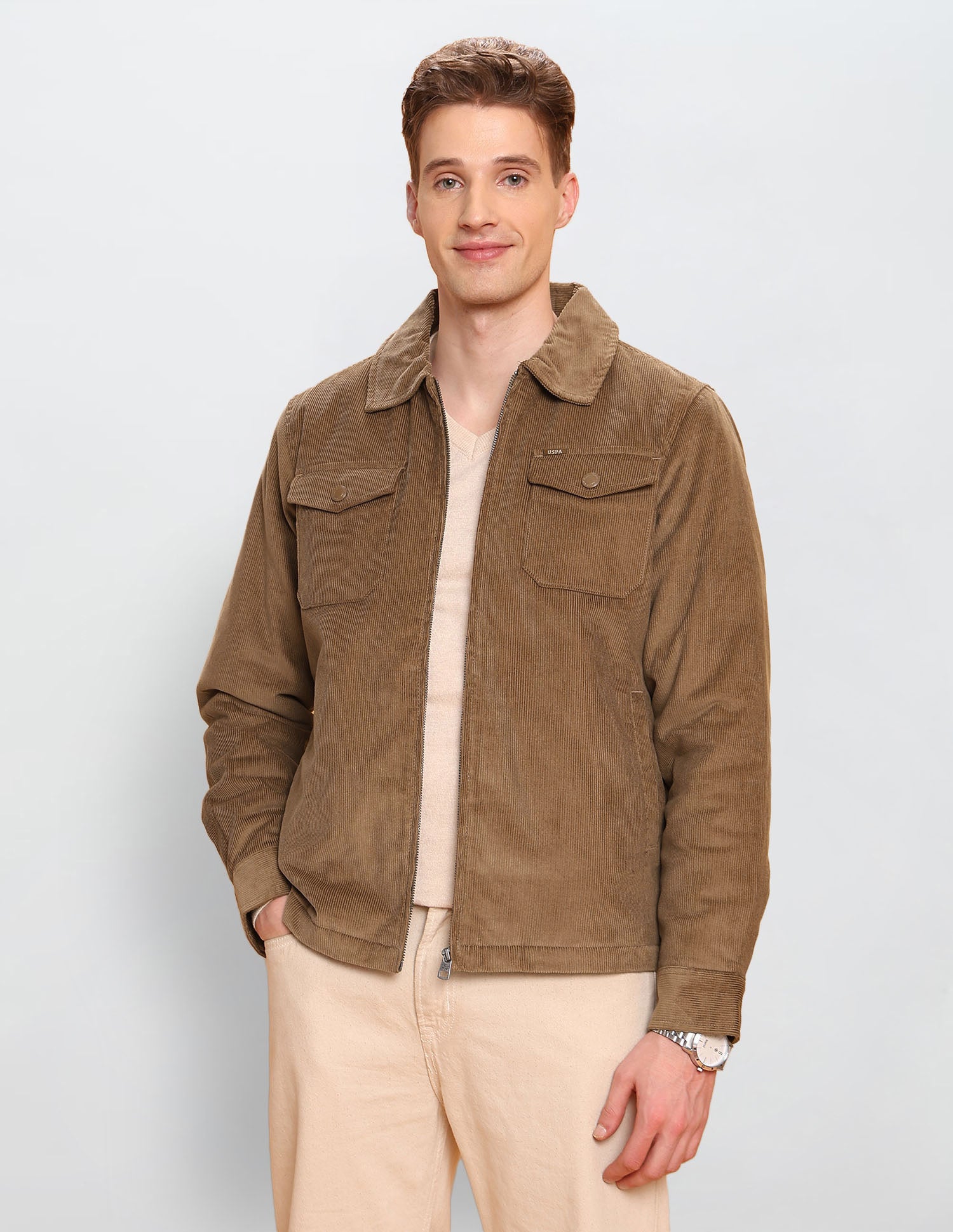 Solid Legend Of Horseshoe Regular Fit Jacket