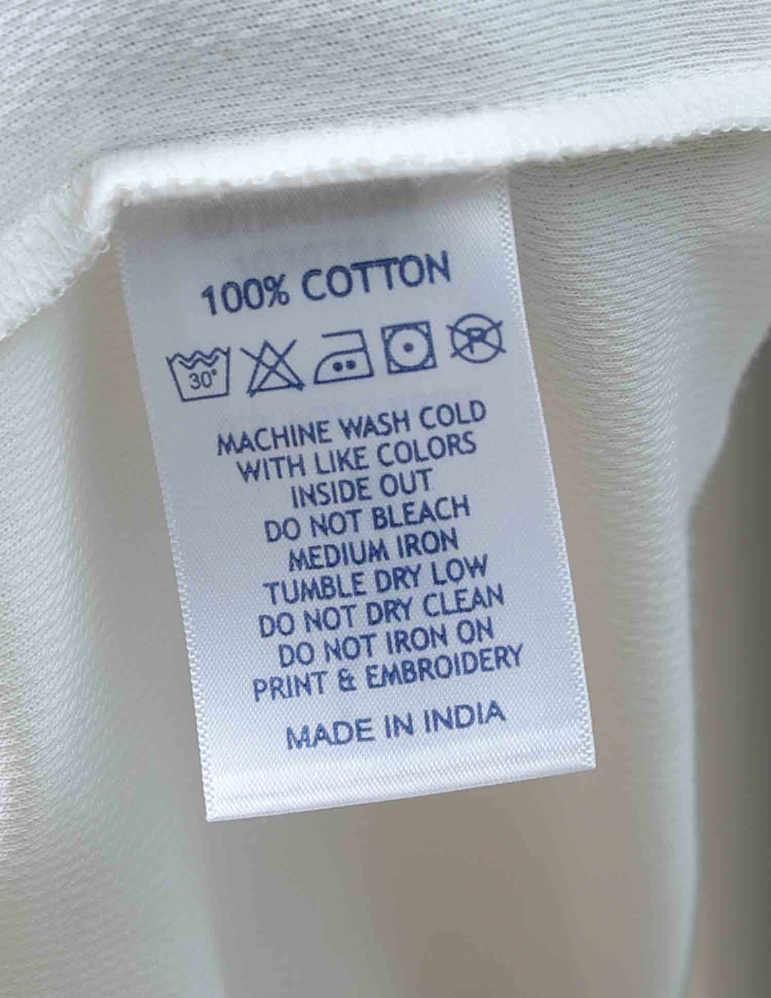 Solid Slim Fit T-Shirt Ivory - U.S. Polo Assn. India | Large