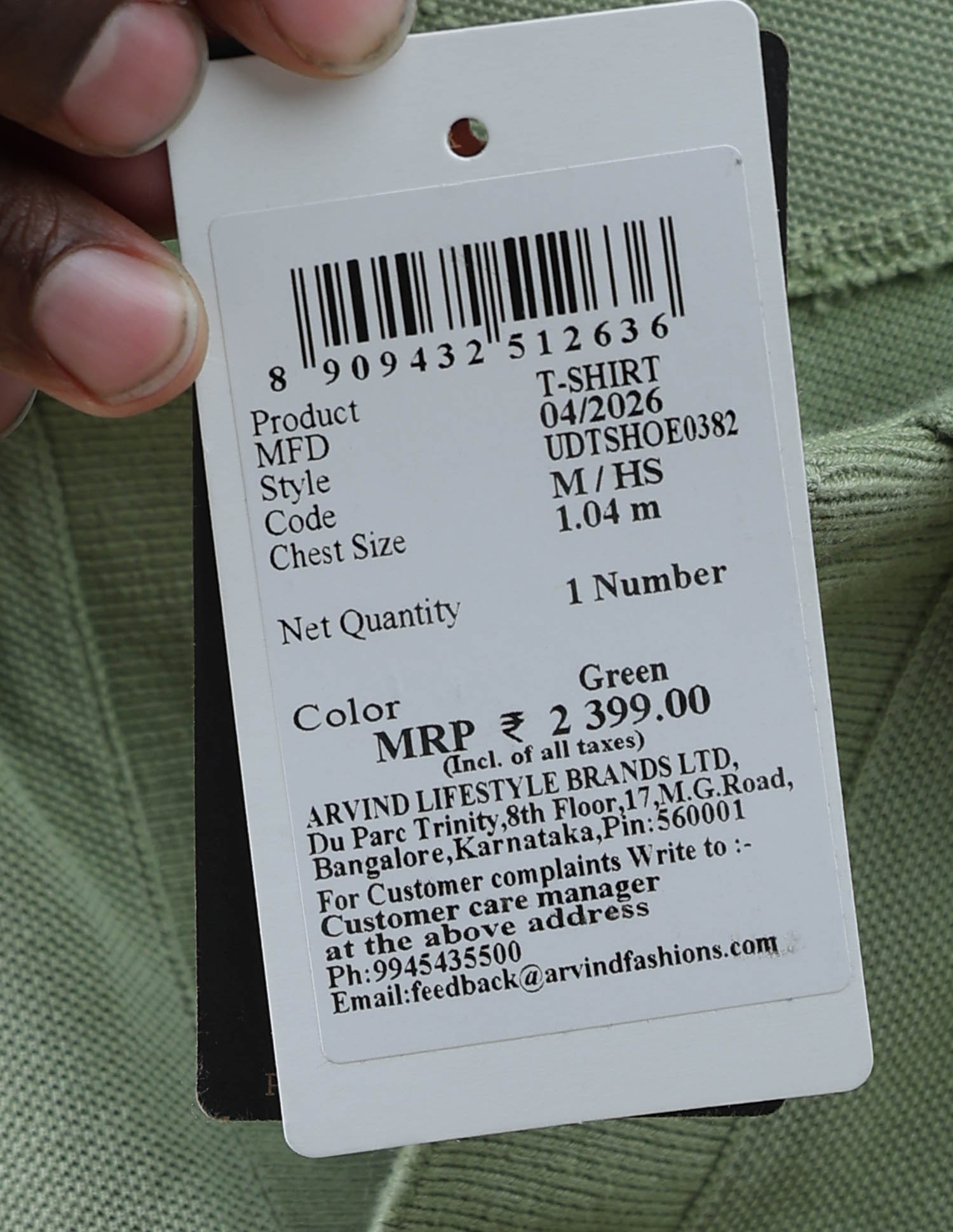 Solid Regular Fit Polo Shirt Green - U.S. Polo Assn. India | Large