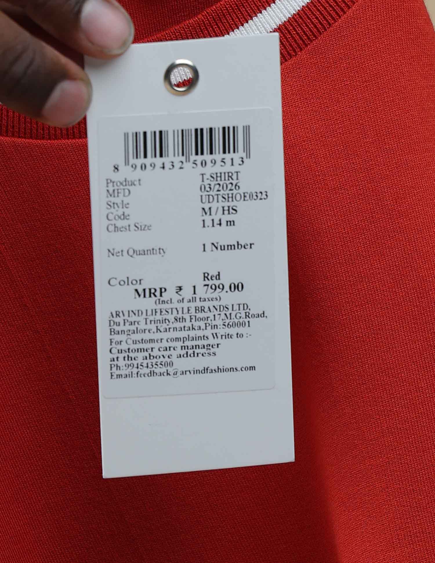 Graphic Printed Relaxed Fit T-Shirt Red - U.S. Polo Assn. India | Large