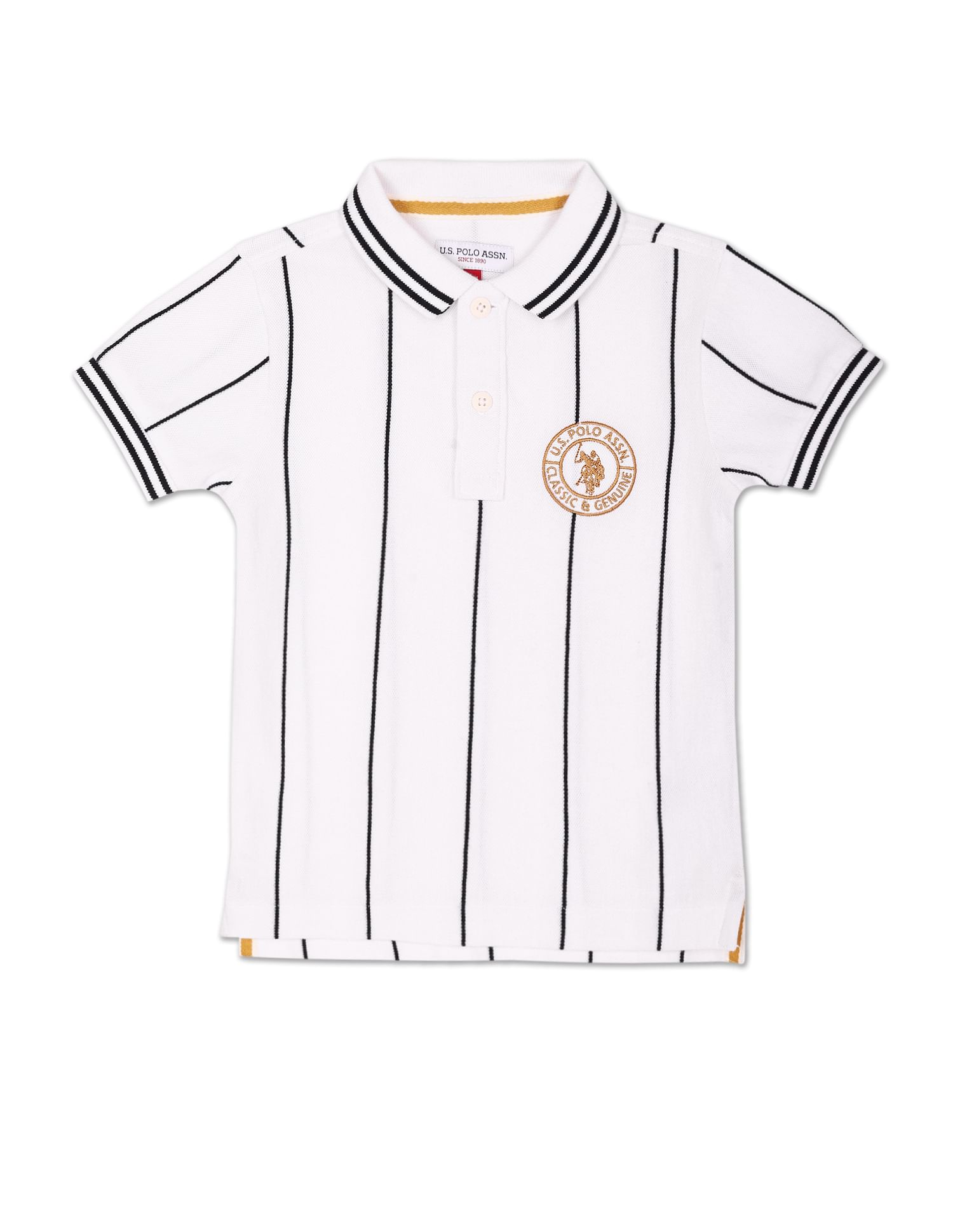 Boys Vertical Stripe Cotton Polo Shirt – U.S. Polo Assn. India
