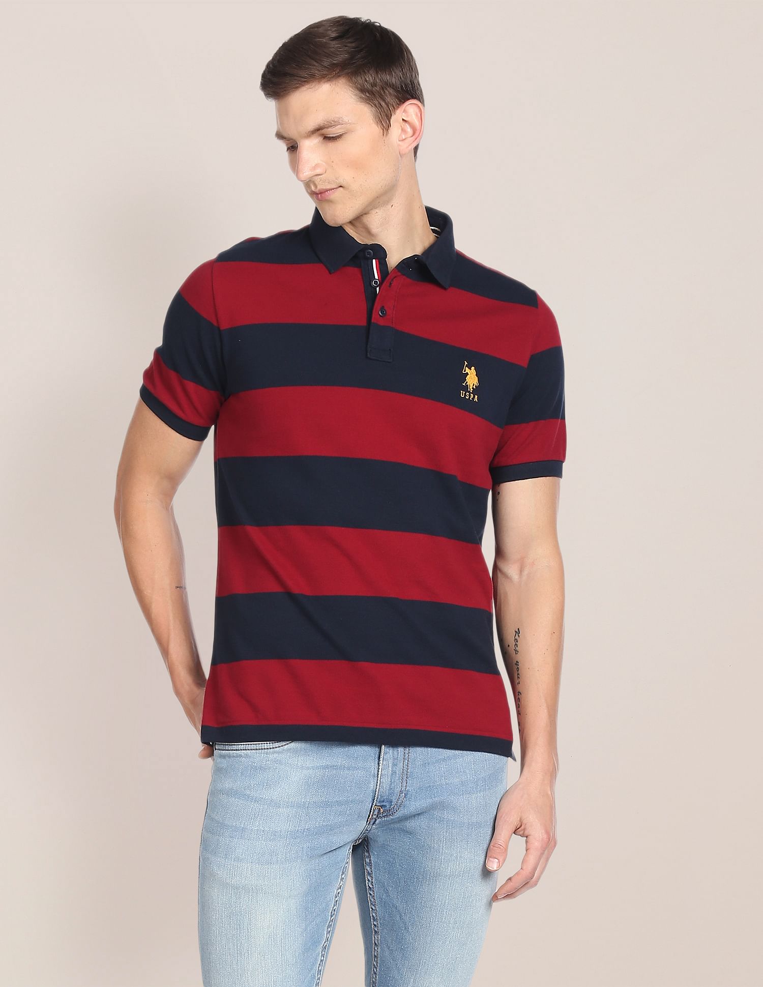 Solid Mascot Polo Shirt