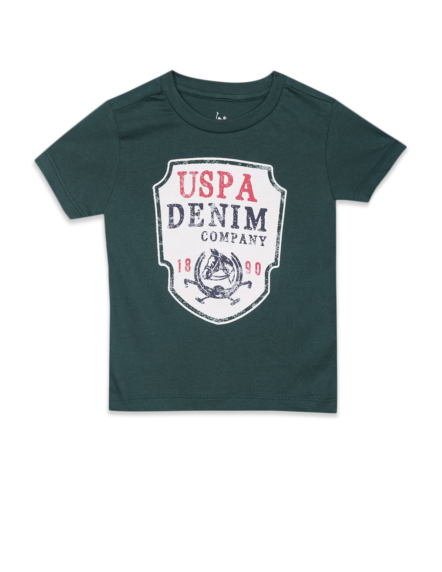 Brand Print Pure Cotton T-Shirt