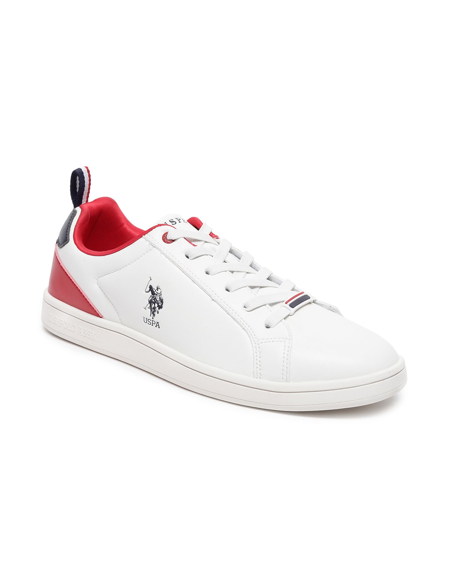 Men Off White Stefan Colour Block Lace Up Sneakers – U.S. Polo Assn. India