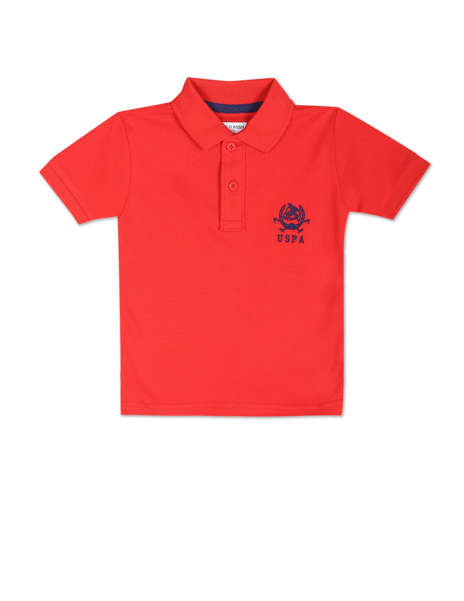 Solid Cotton Pique Polo Shirt