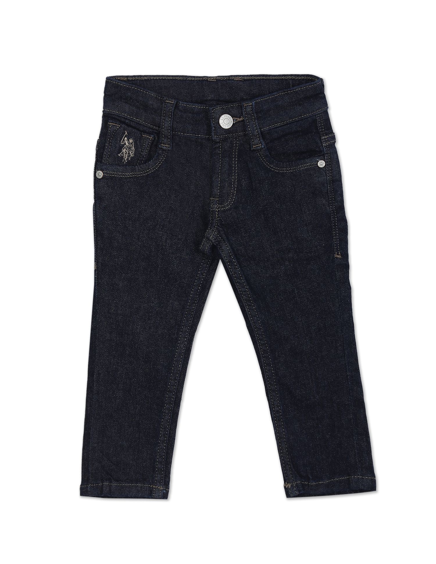 Mid Rise Rinsed Slim Fit Jeans – U.S. Polo Assn. India